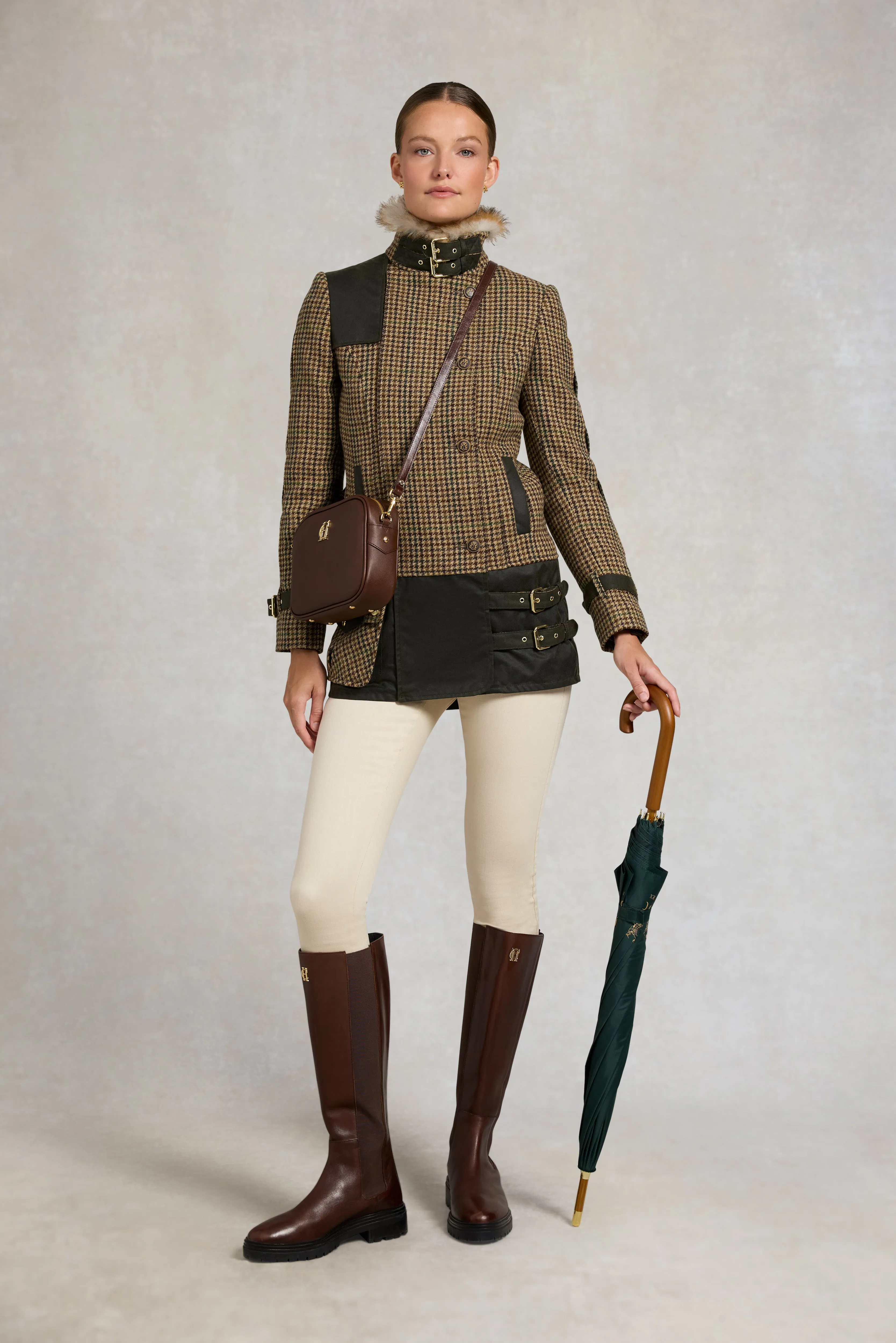 Balmoral Field Jacket (Hailes Green Tweed) sold by Holland Cooper product image thumbnail 5