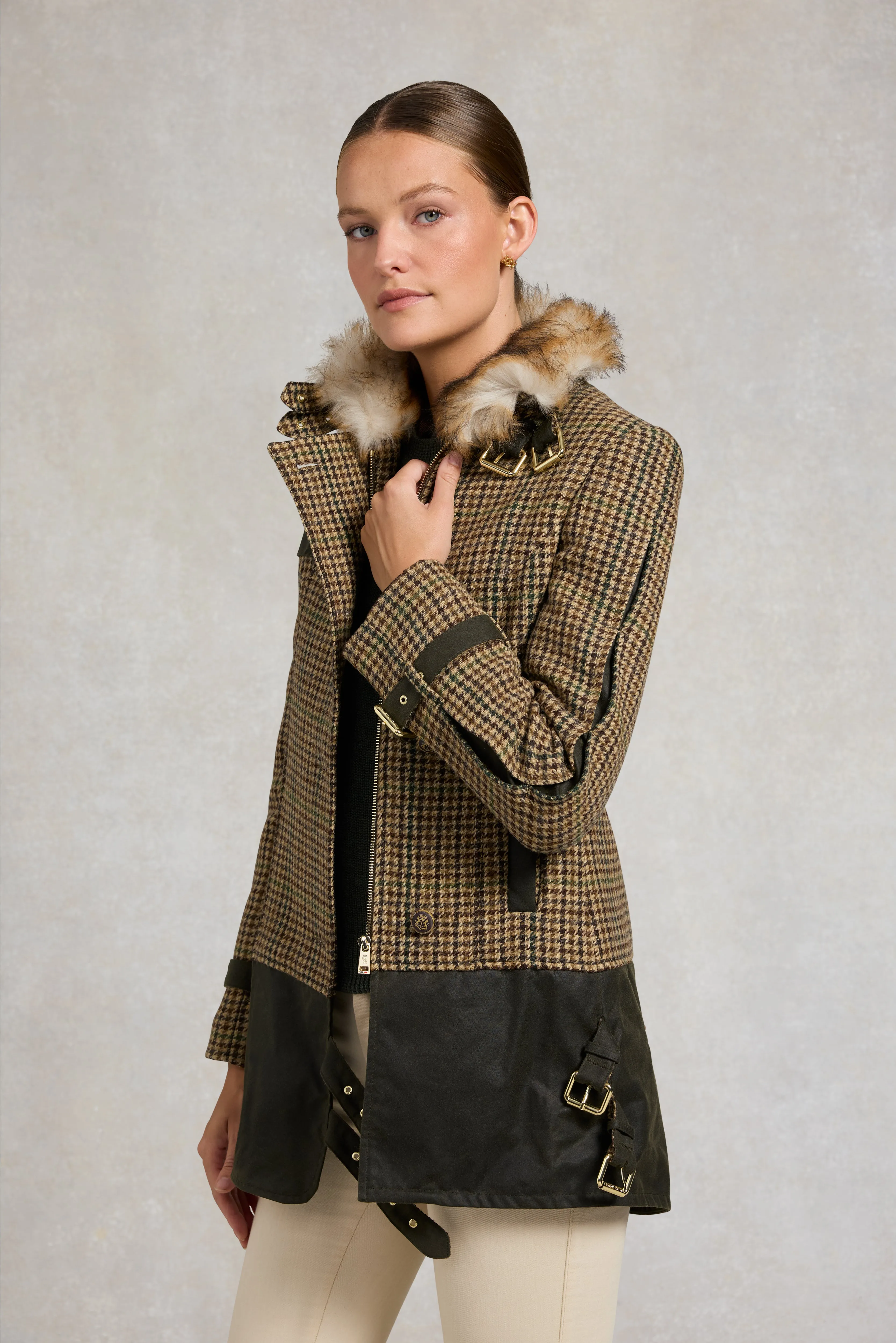 Balmoral Field Jacket (Hailes Green Tweed) sold by Holland Cooper product image thumbnail 4