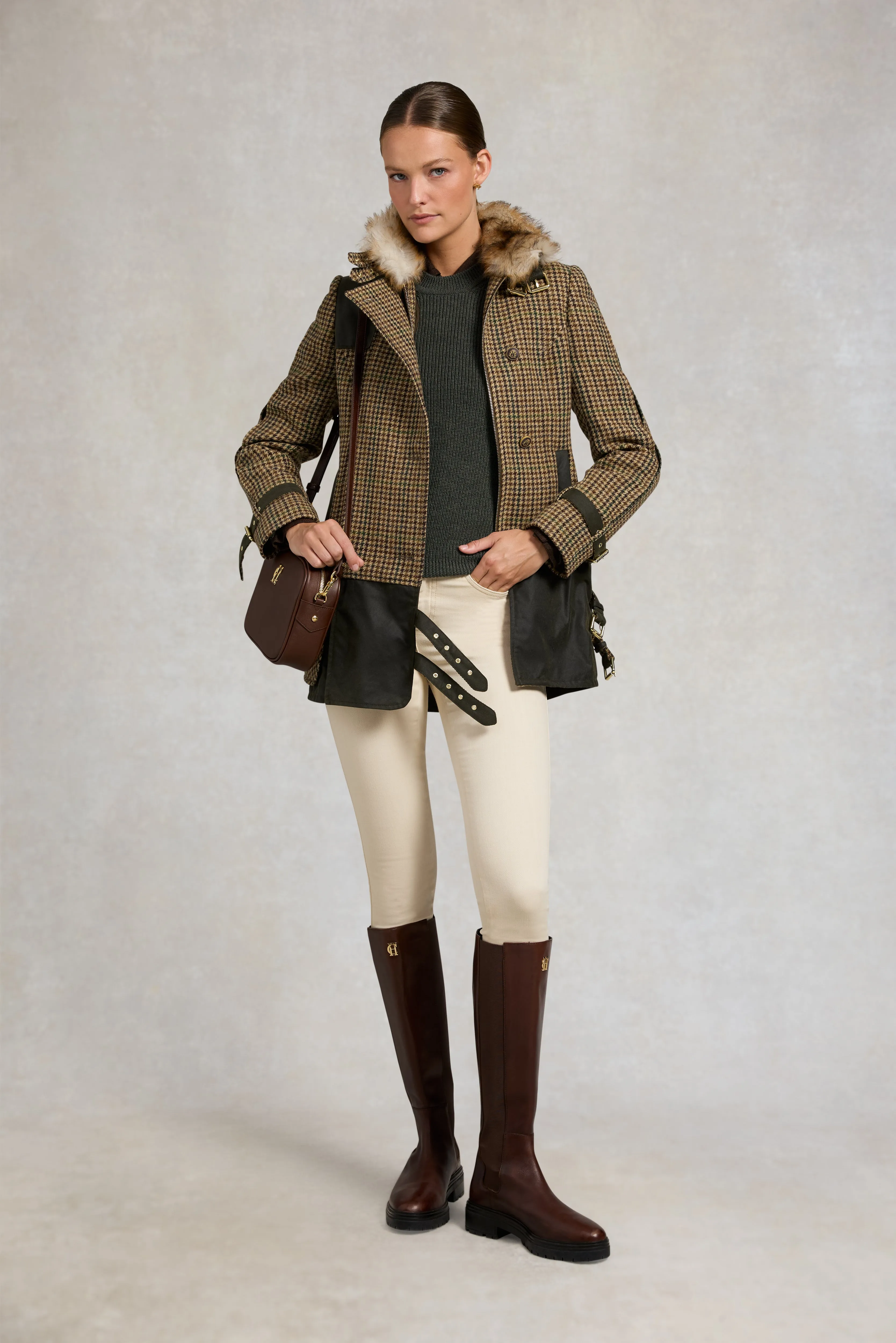 Balmoral Field Jacket (Hailes Green Tweed) sold by Holland Cooper product image thumbnail 3