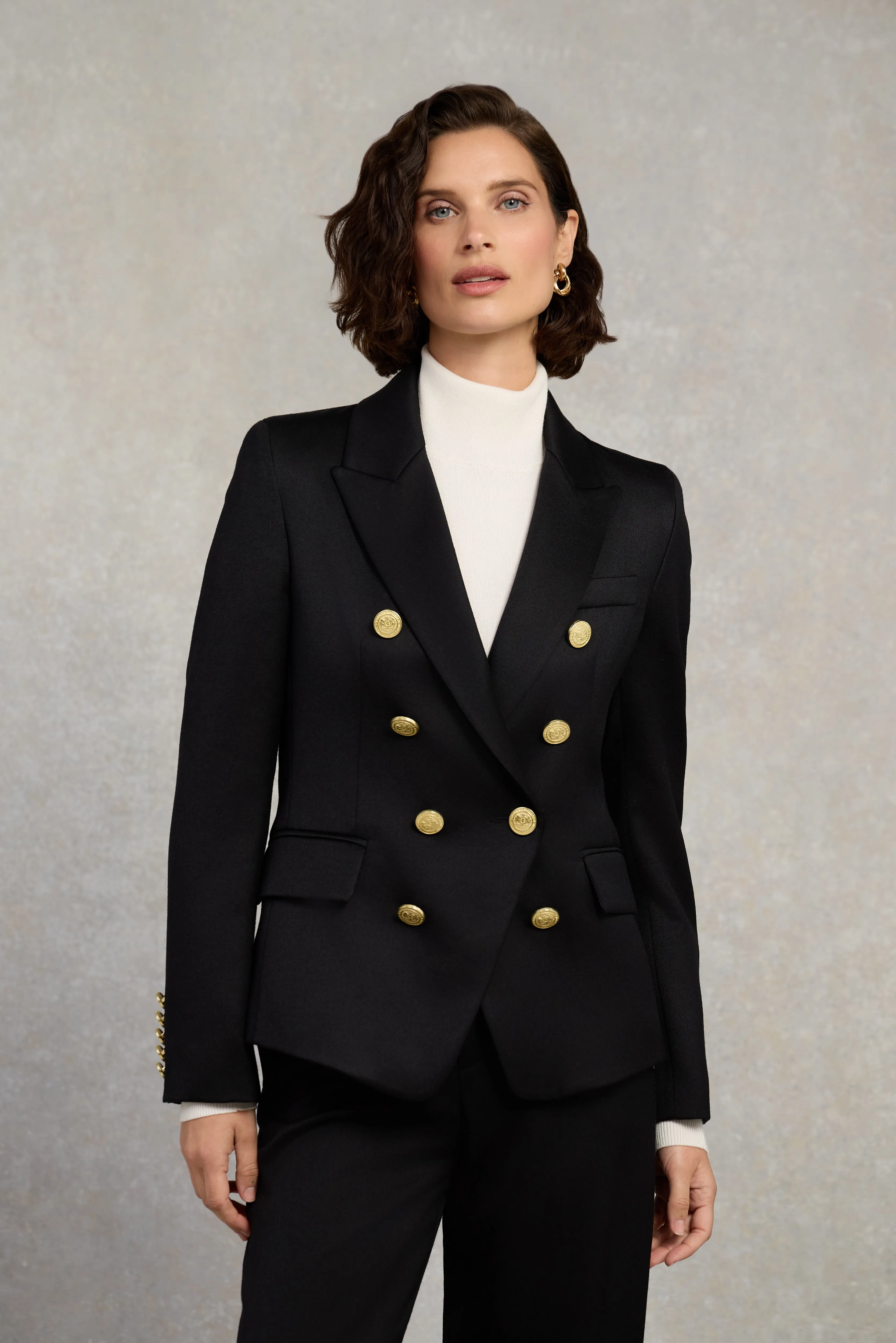Knightsbridge Blazer (Black Barathea) sold by Holland Cooper product image thumbnail 2