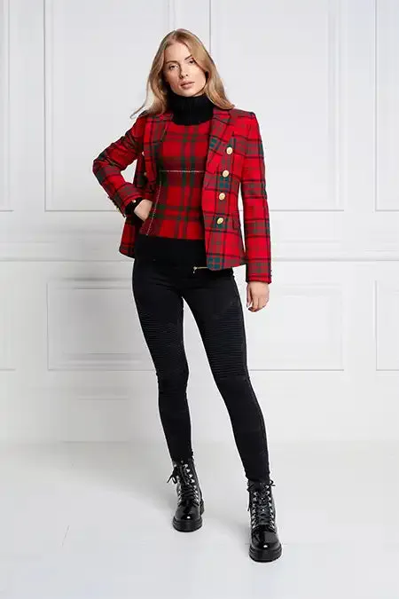 Knightsbridge Blazer (Red Tartan) sold by Holland Cooper product image thumbnail 5