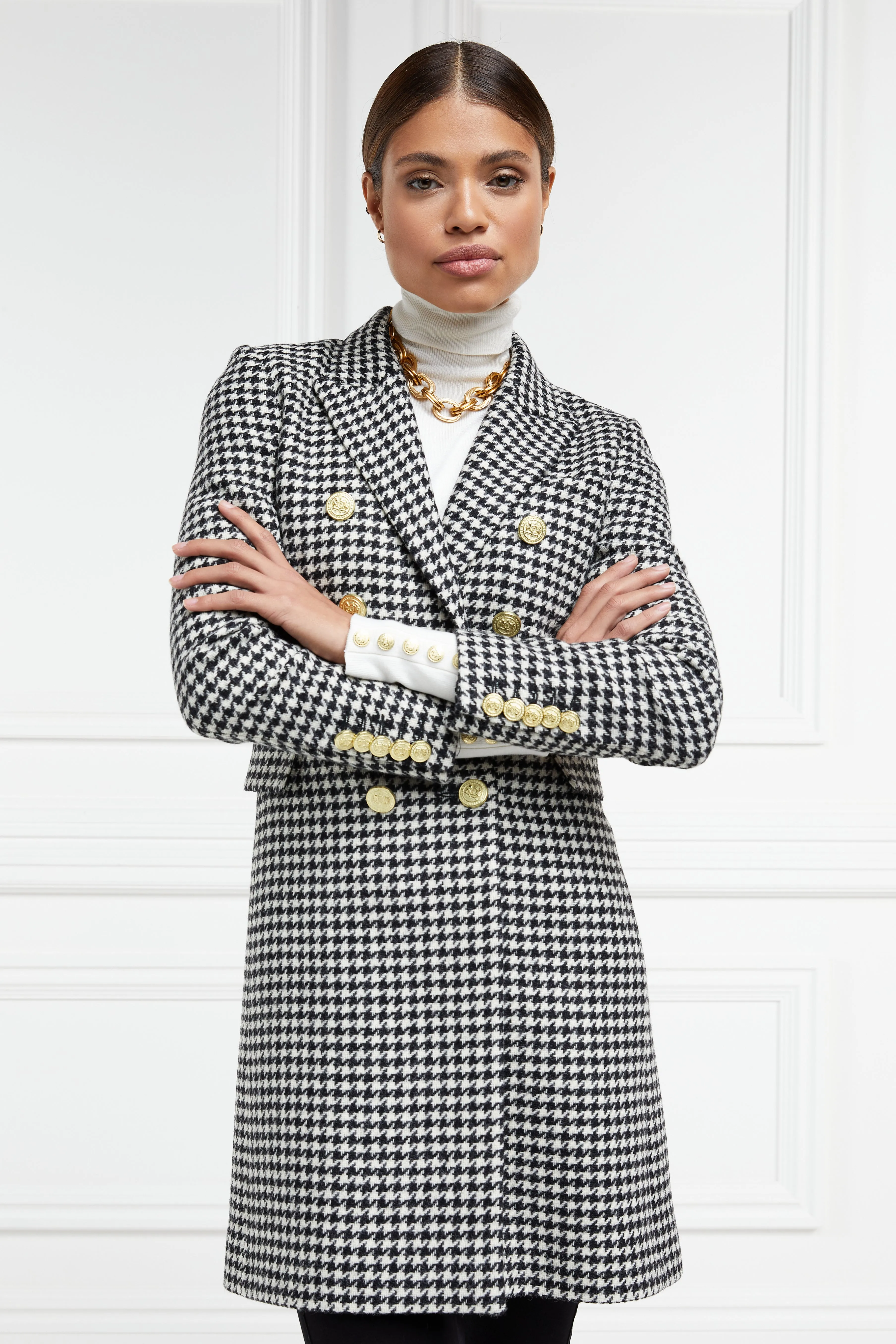 Knightsbridge Coat (Houndstooth) sold by Holland Cooper