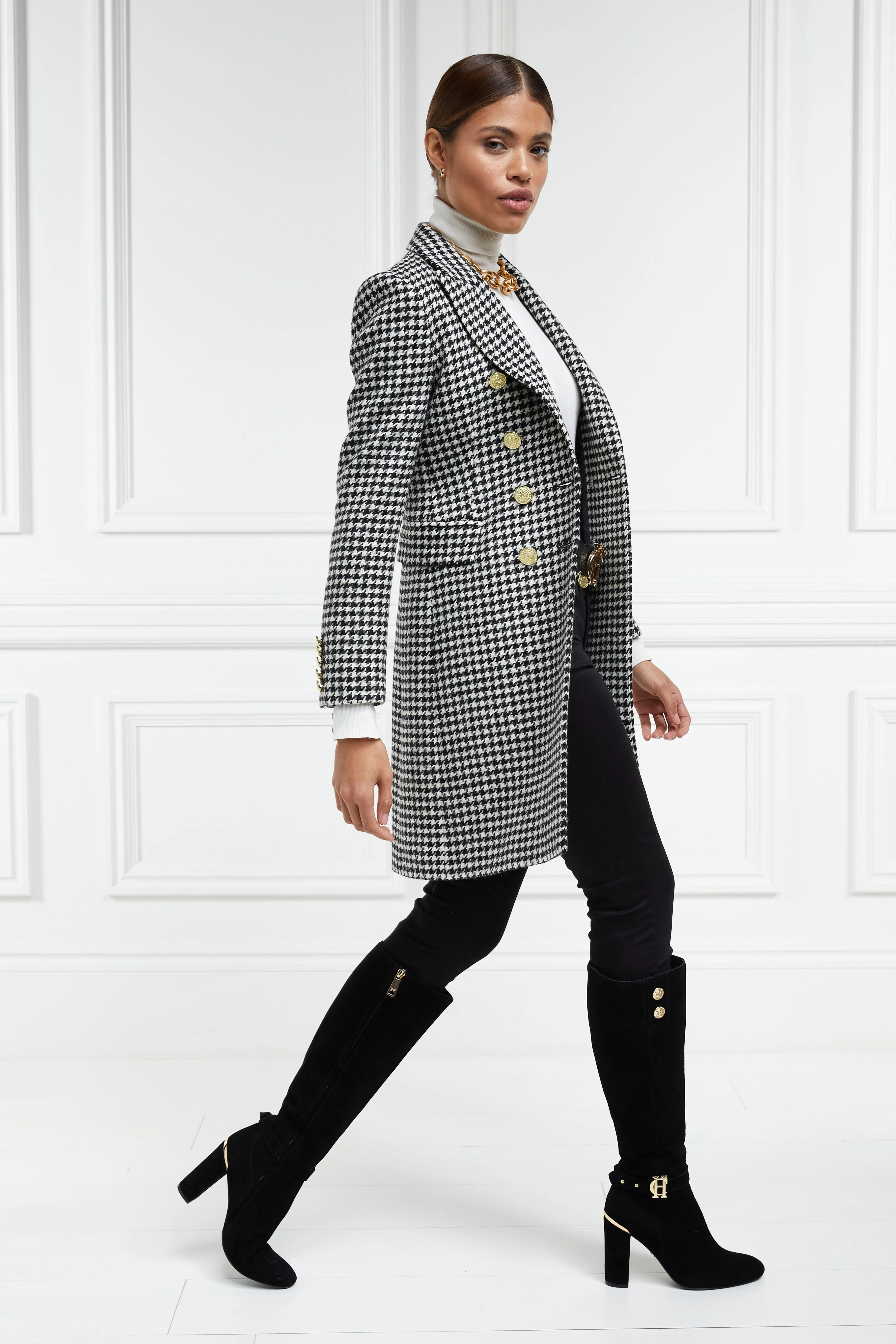 Knightsbridge Coat (Houndstooth) sold by Holland Cooper product image thumbnail 3