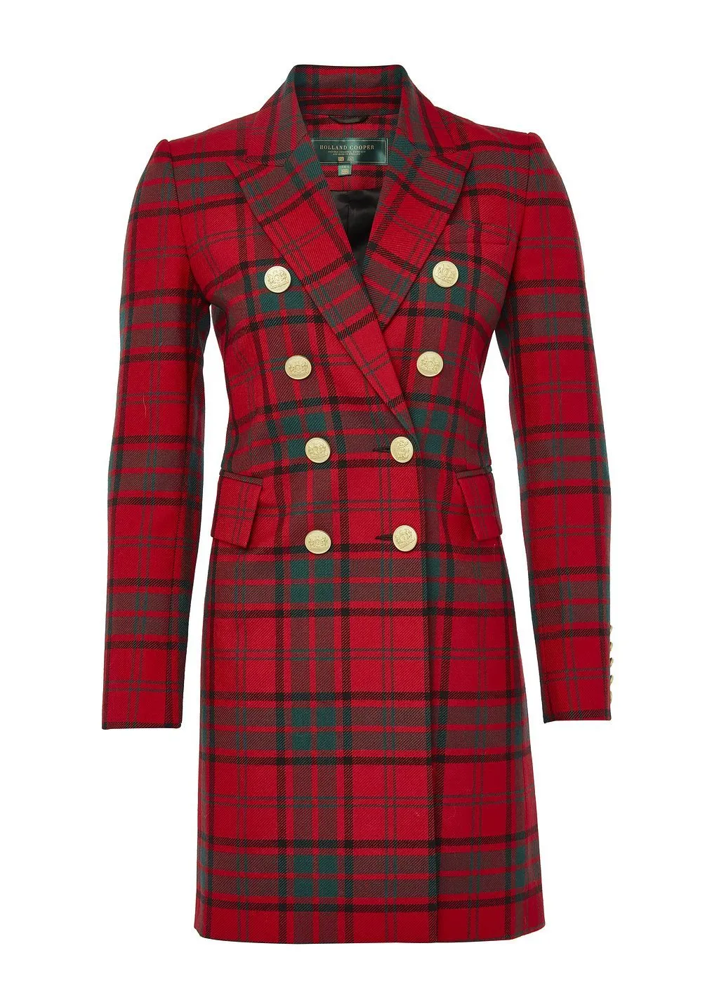 Knightsbridge Coat (Red Tartan) sold by Holland Cooper product image thumbnail 4