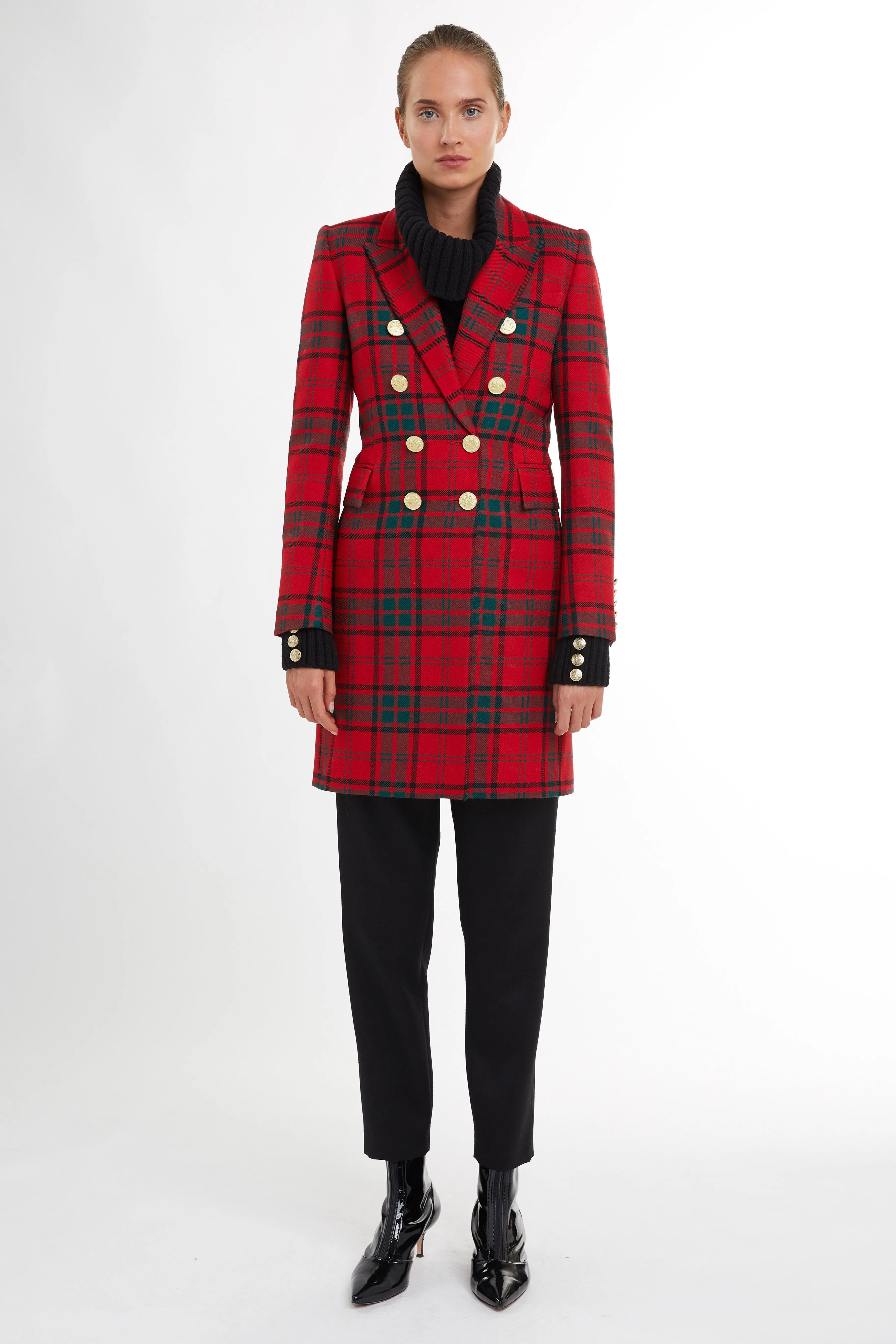 Knightsbridge Coat (Red Tartan) sold by Holland Cooper product image thumbnail 2