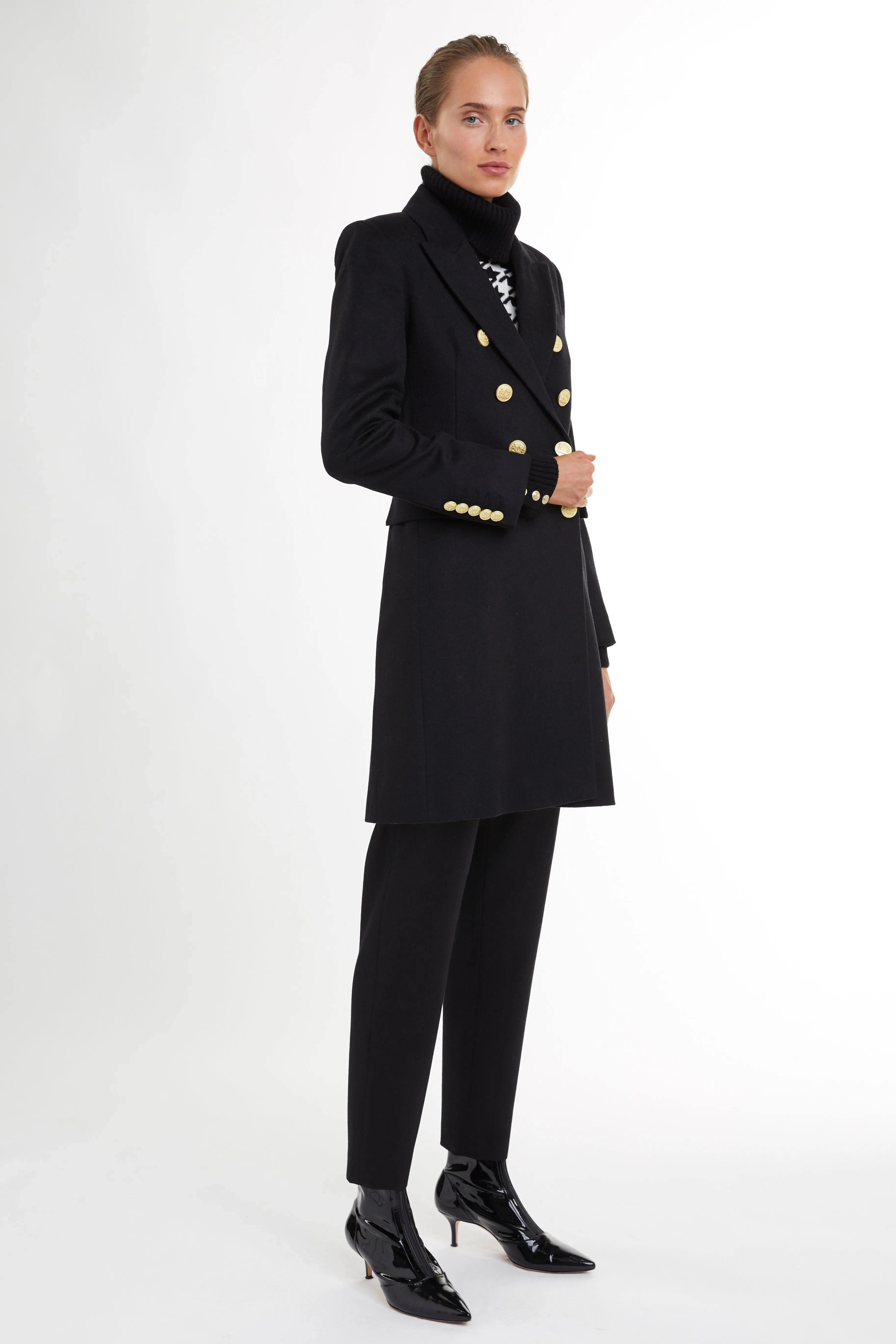 Knightsbridge Coat (Black) sold by Holland Cooper product image thumbnail 3