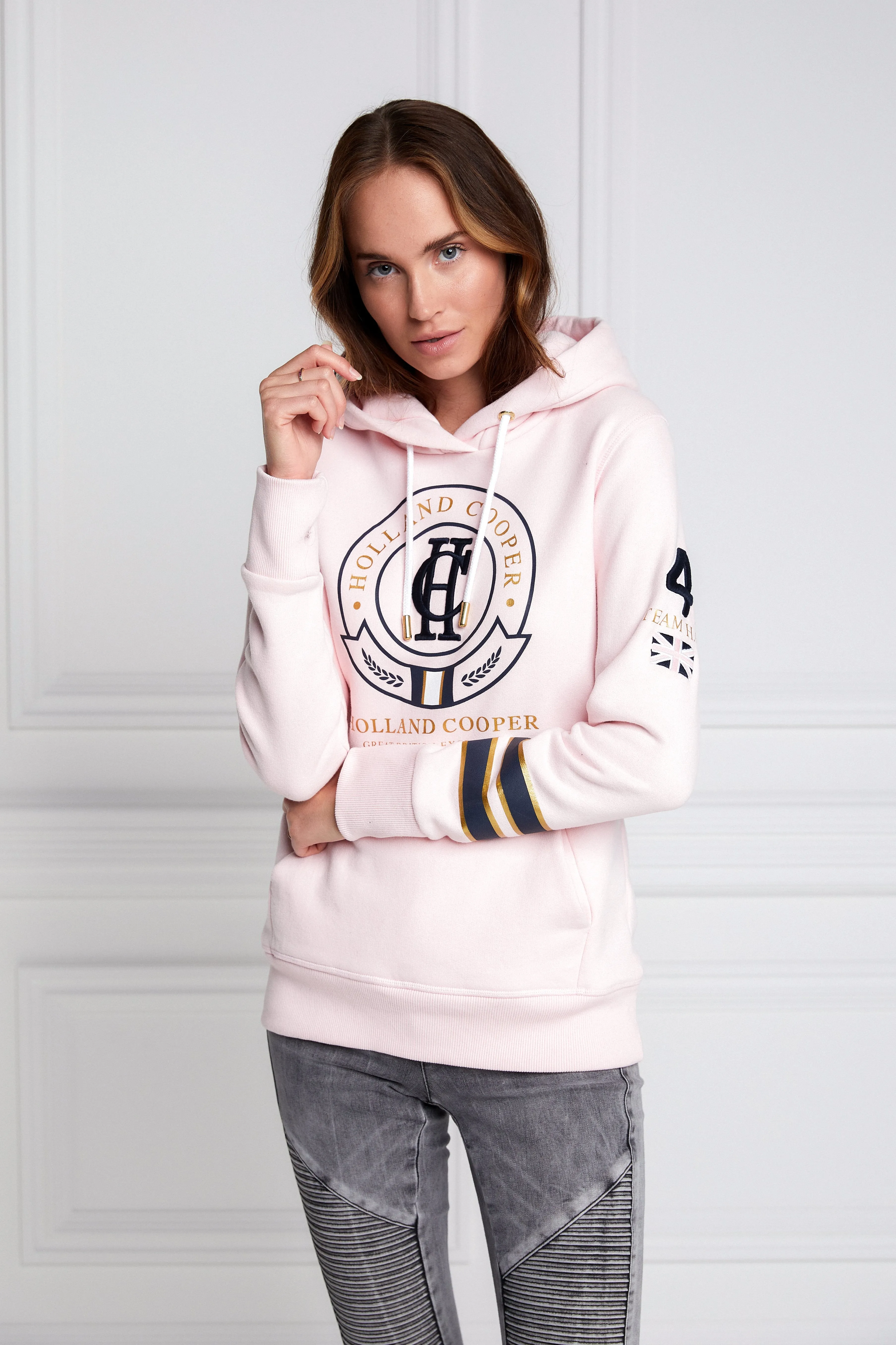 HC Heritage Hoodie (Blush) sold by Holland Cooper product image thumbnail 2