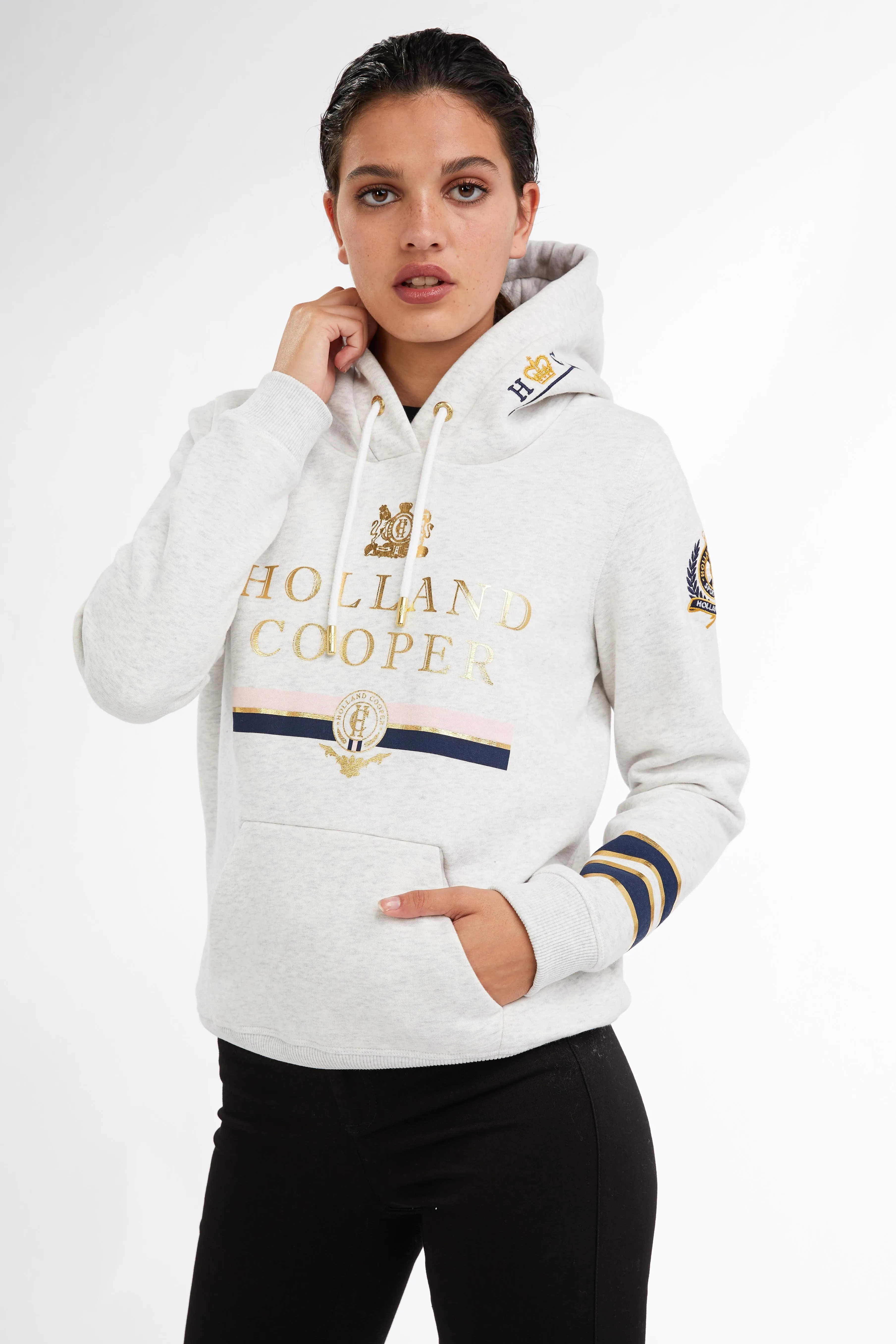HC Heritage Hoodie (Ice Grey) sold by Holland Cooper