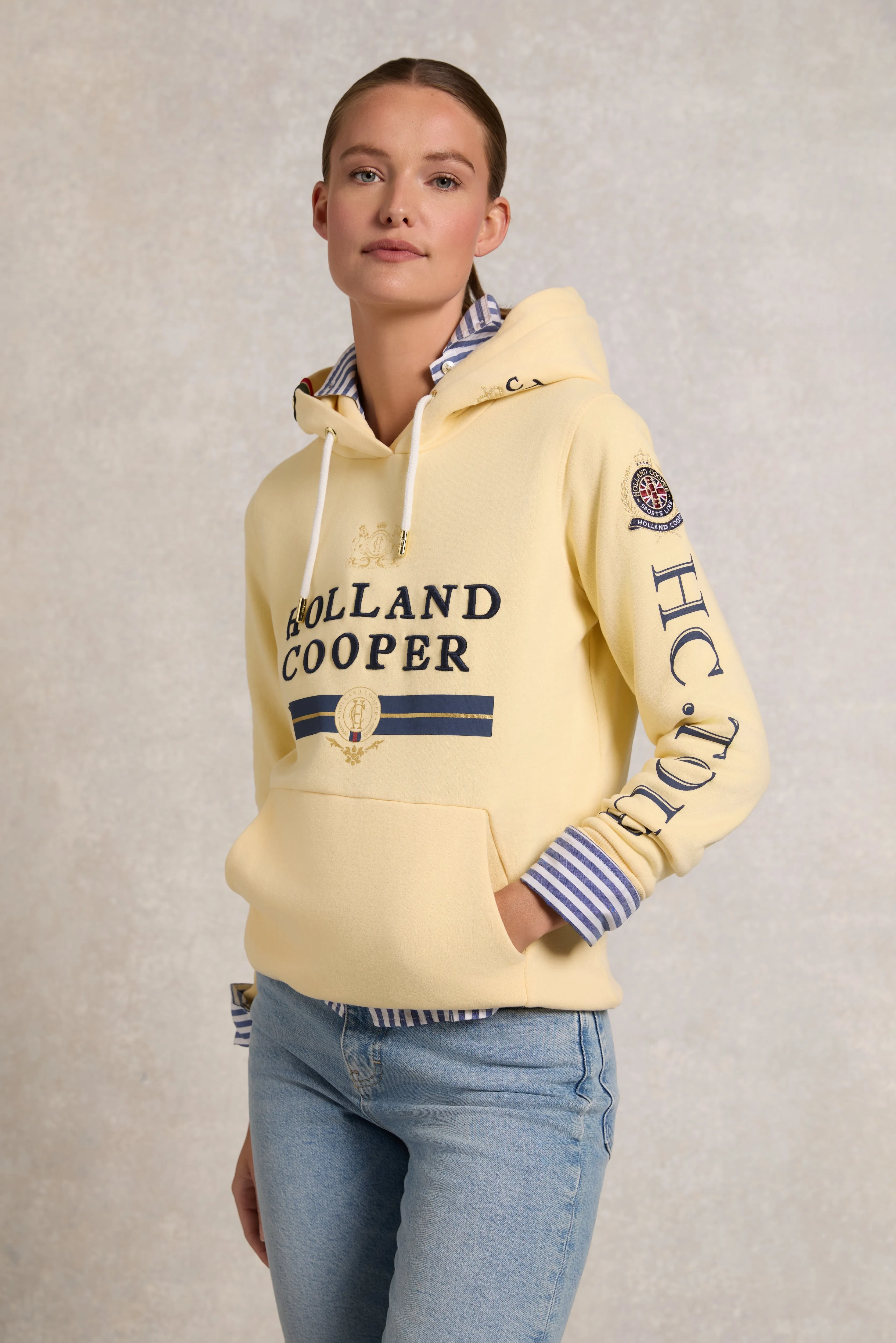 HC Heritage Hoodie (Lemon) sold by Holland Cooper product image thumbnail 3