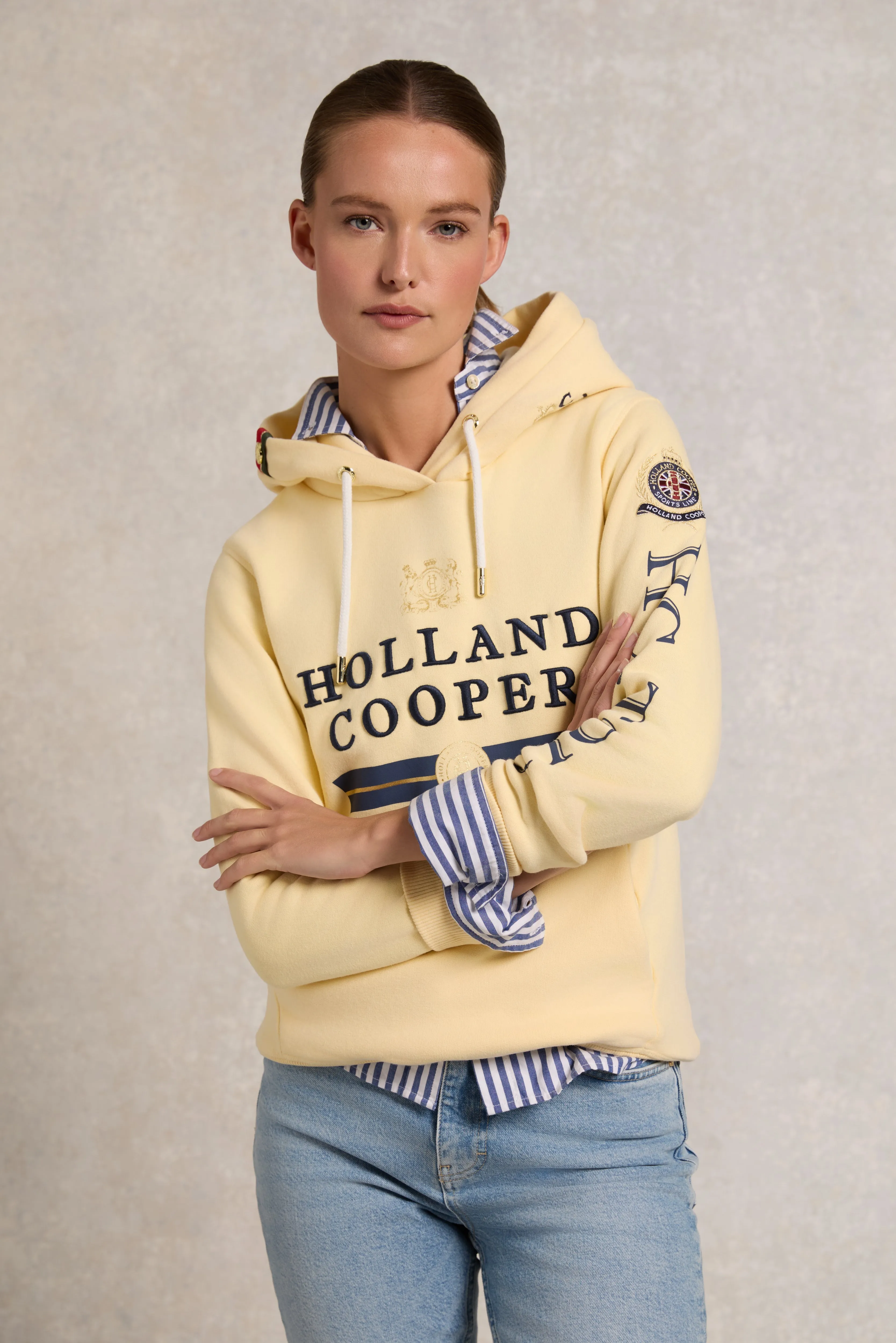 HC Heritage Hoodie (Lemon) sold by Holland Cooper