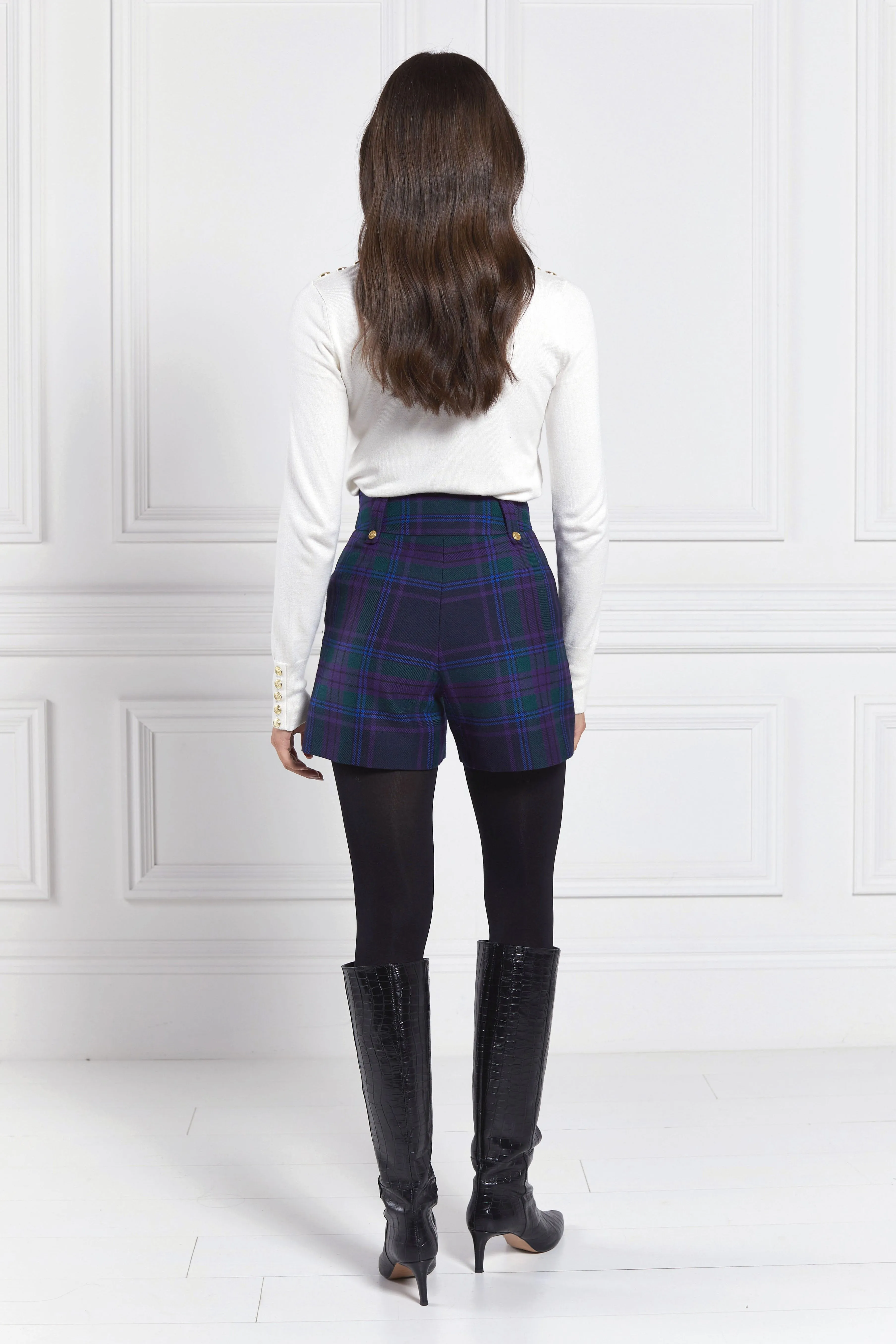 Luxe Tailored Short (Heather Tartan) sold by Holland Cooper product image thumbnail 2