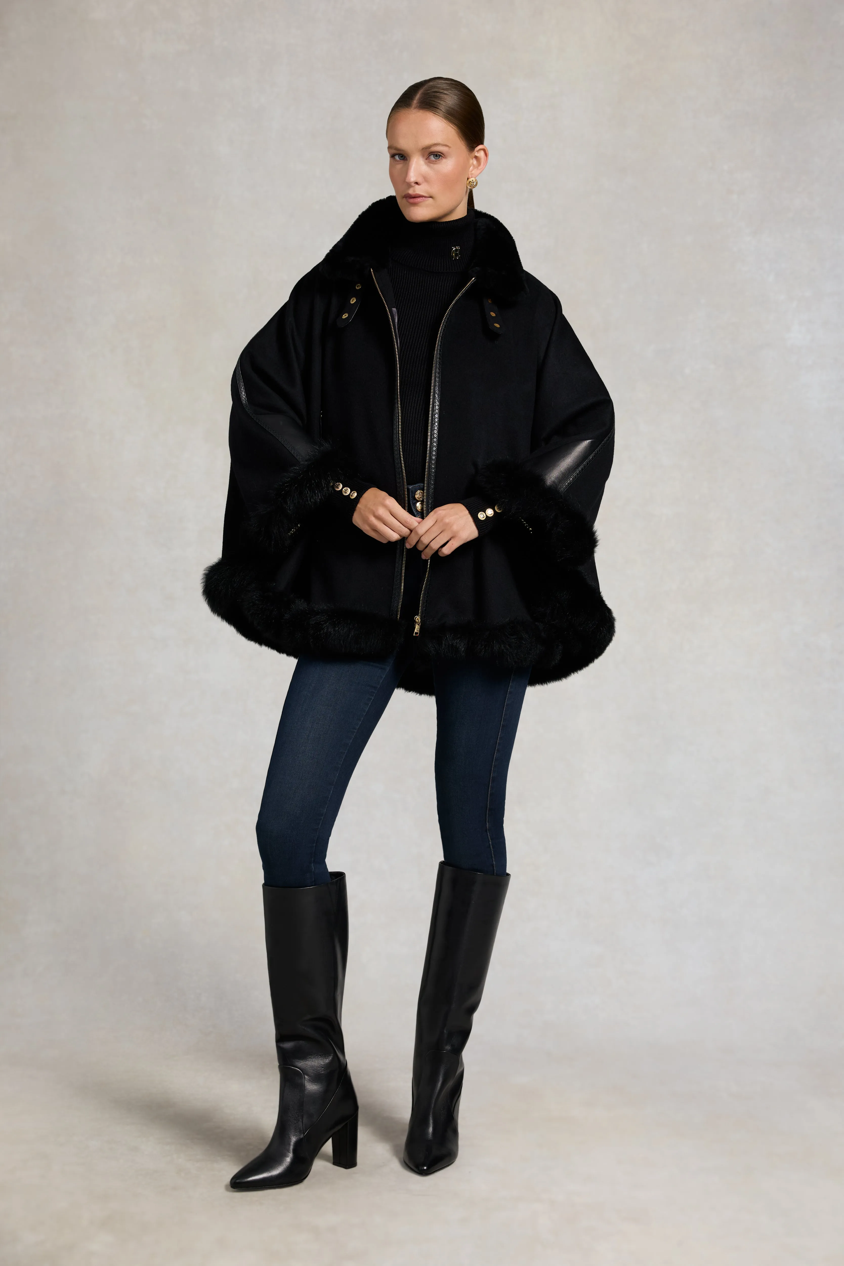 Chiltern Cape (Soft Black) sold by Holland Cooper product image thumbnail 3