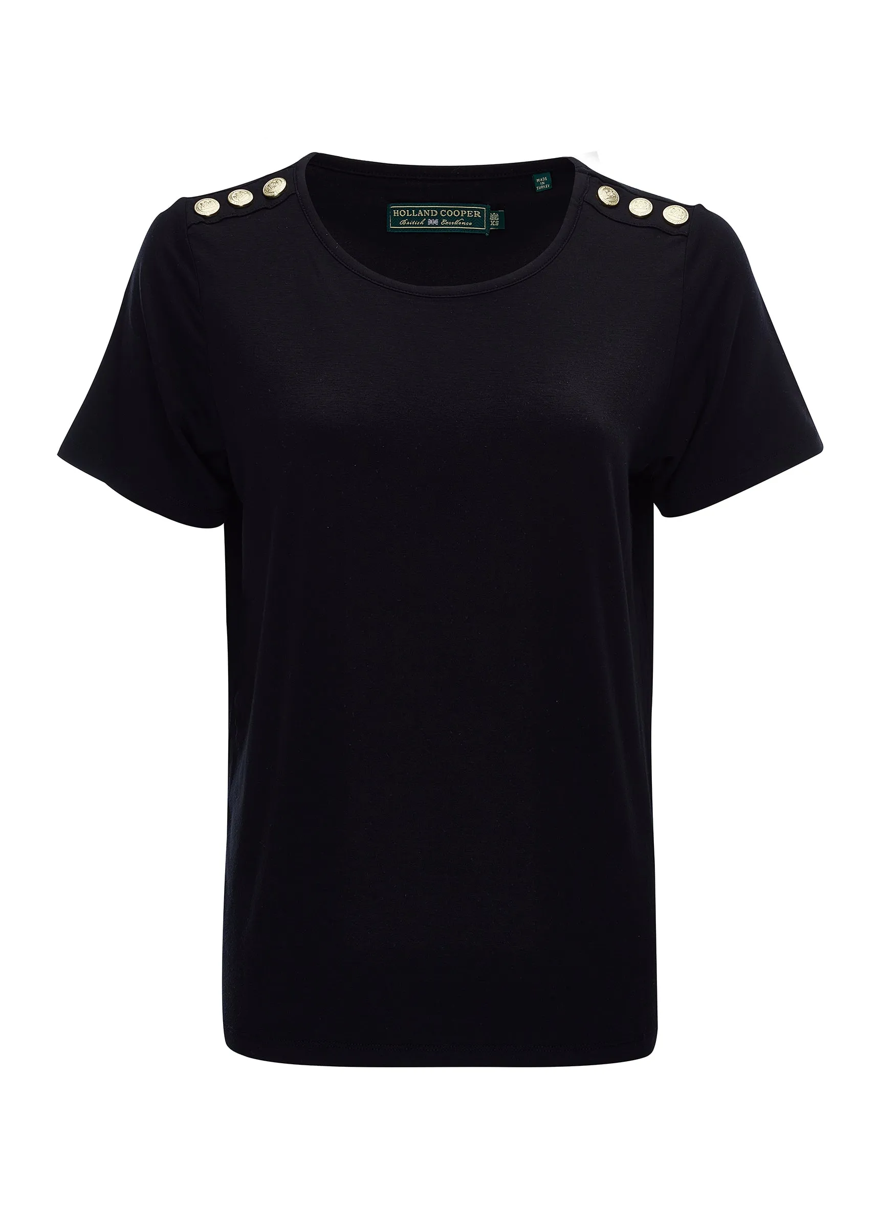 Relax Fit Crew Neck Tee (Black) sold by Holland Cooper product image thumbnail 4