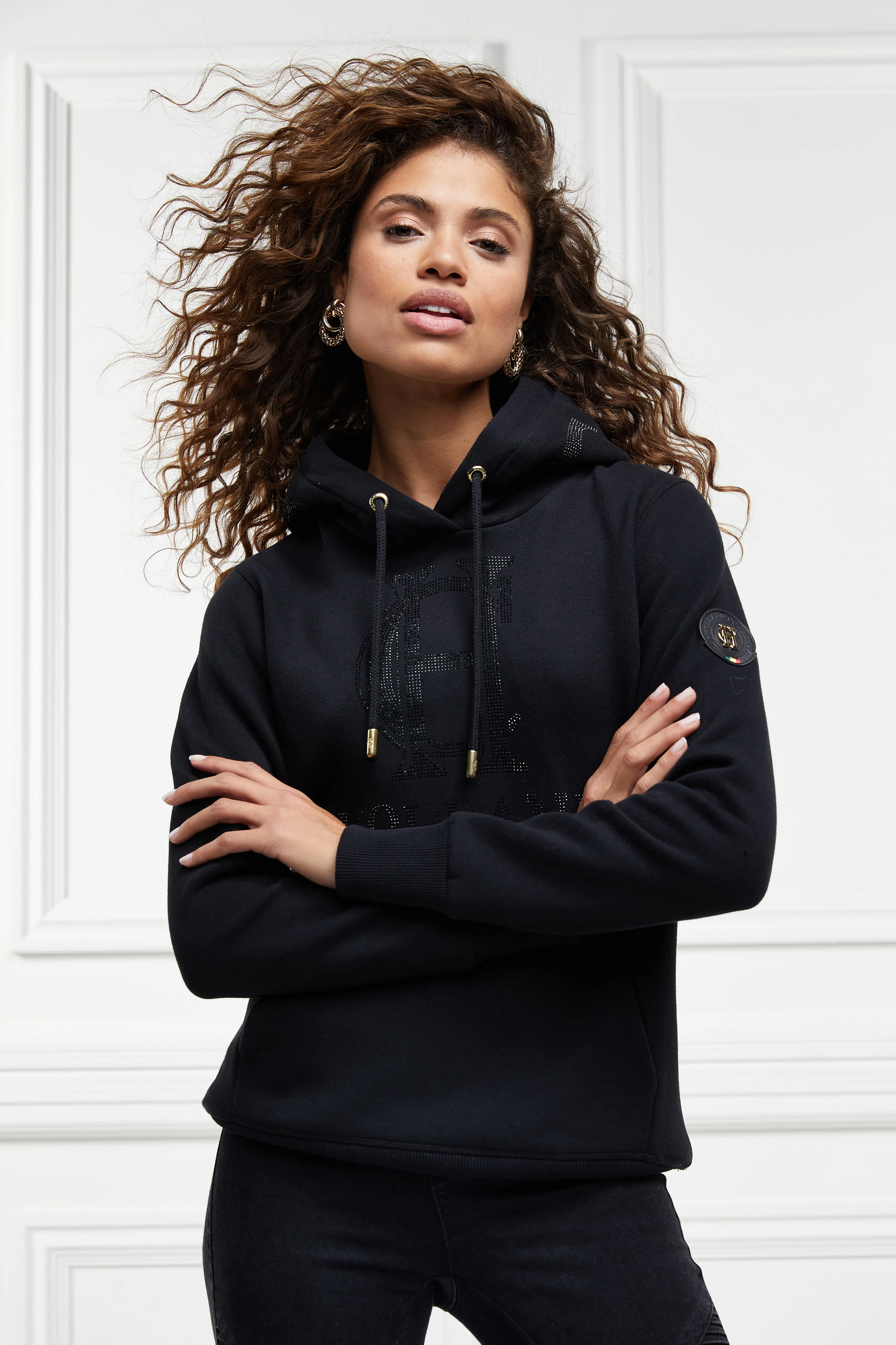 Essential Hoodie (Black) sold by Holland Cooper