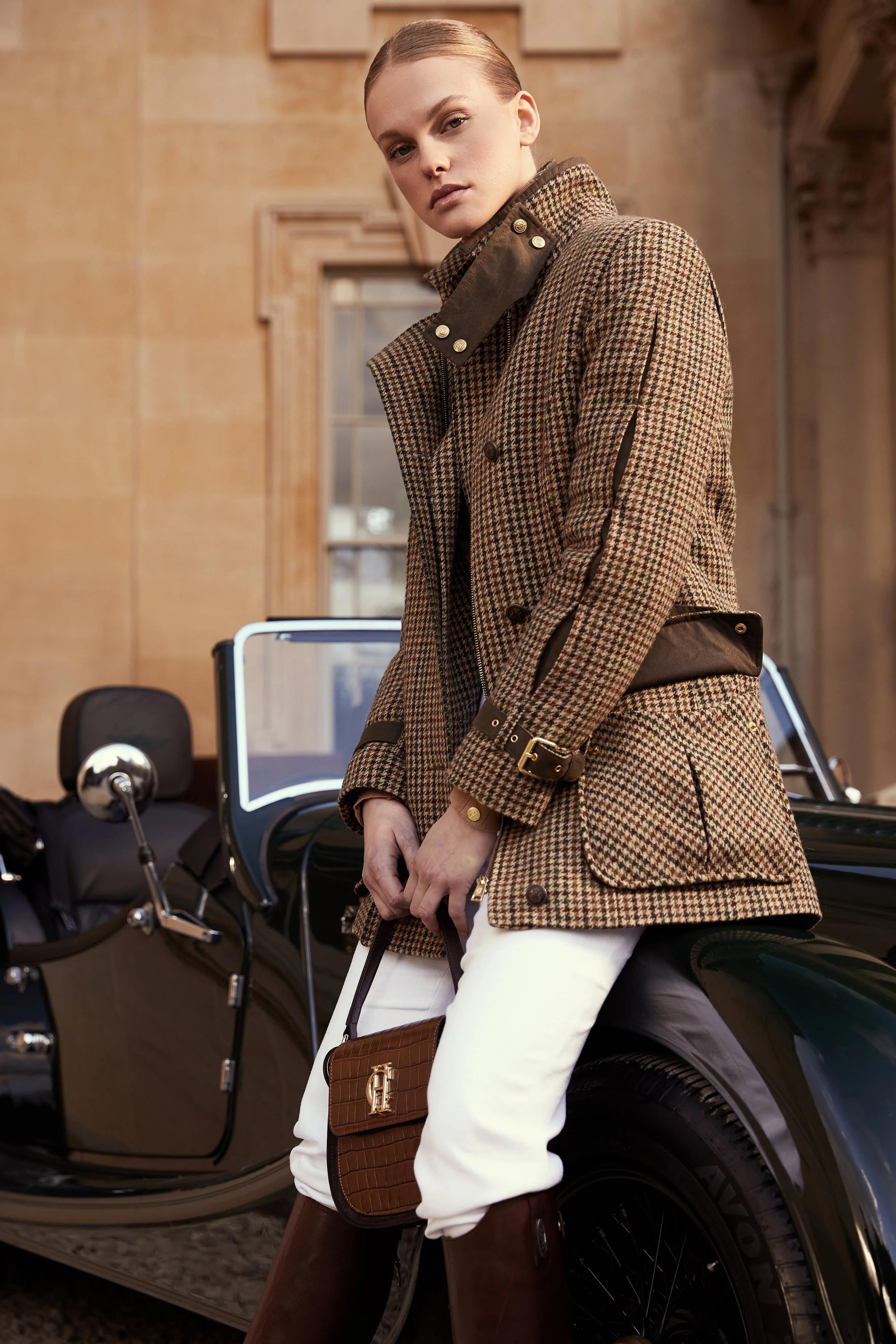 Balmoral Field Coat (Hailes Green Tweed) sold by Holland Cooper product image thumbnail 3