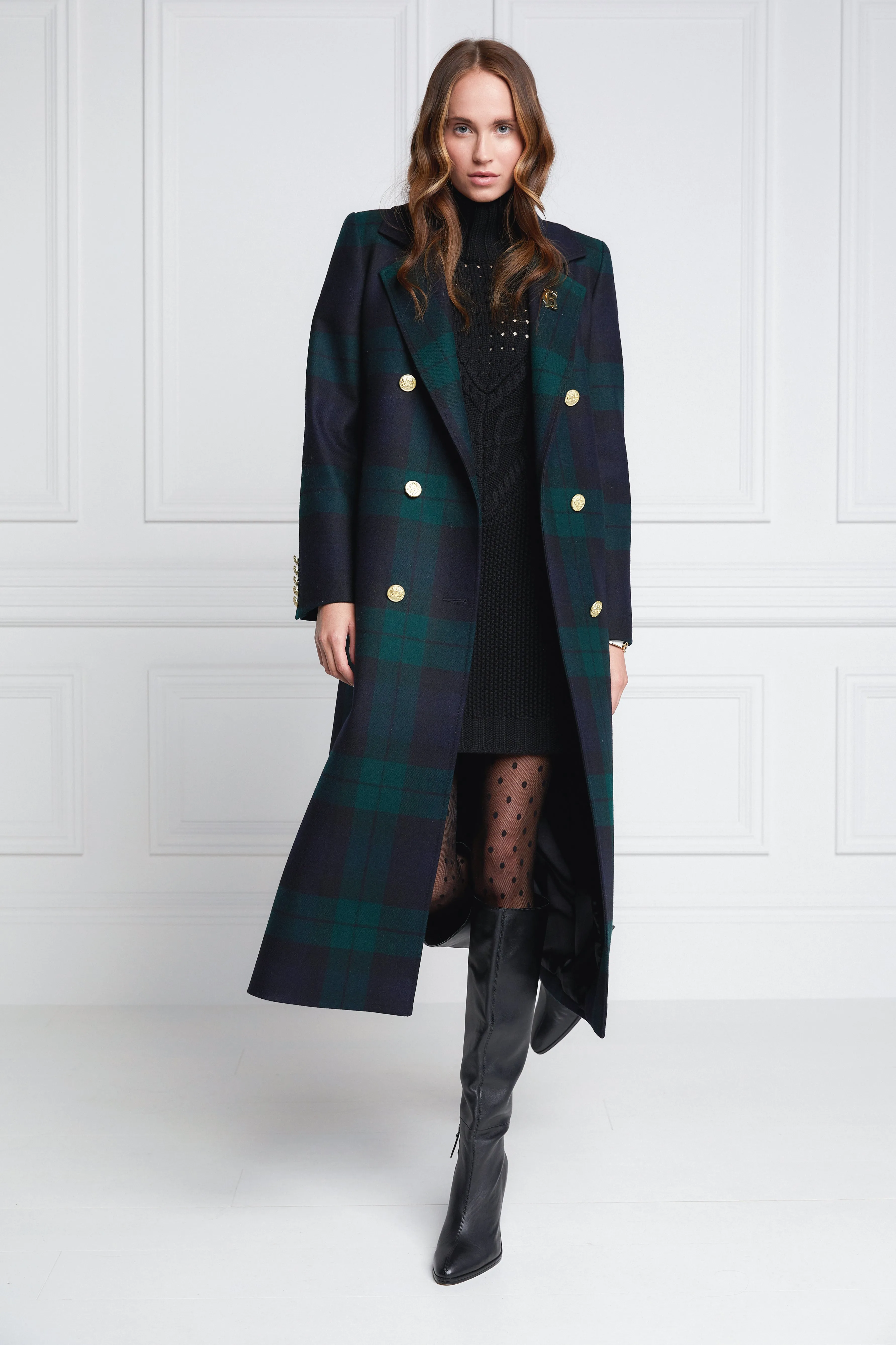 Double Breasted Coat (Blackwatch) sold by Holland Cooper product image thumbnail 3