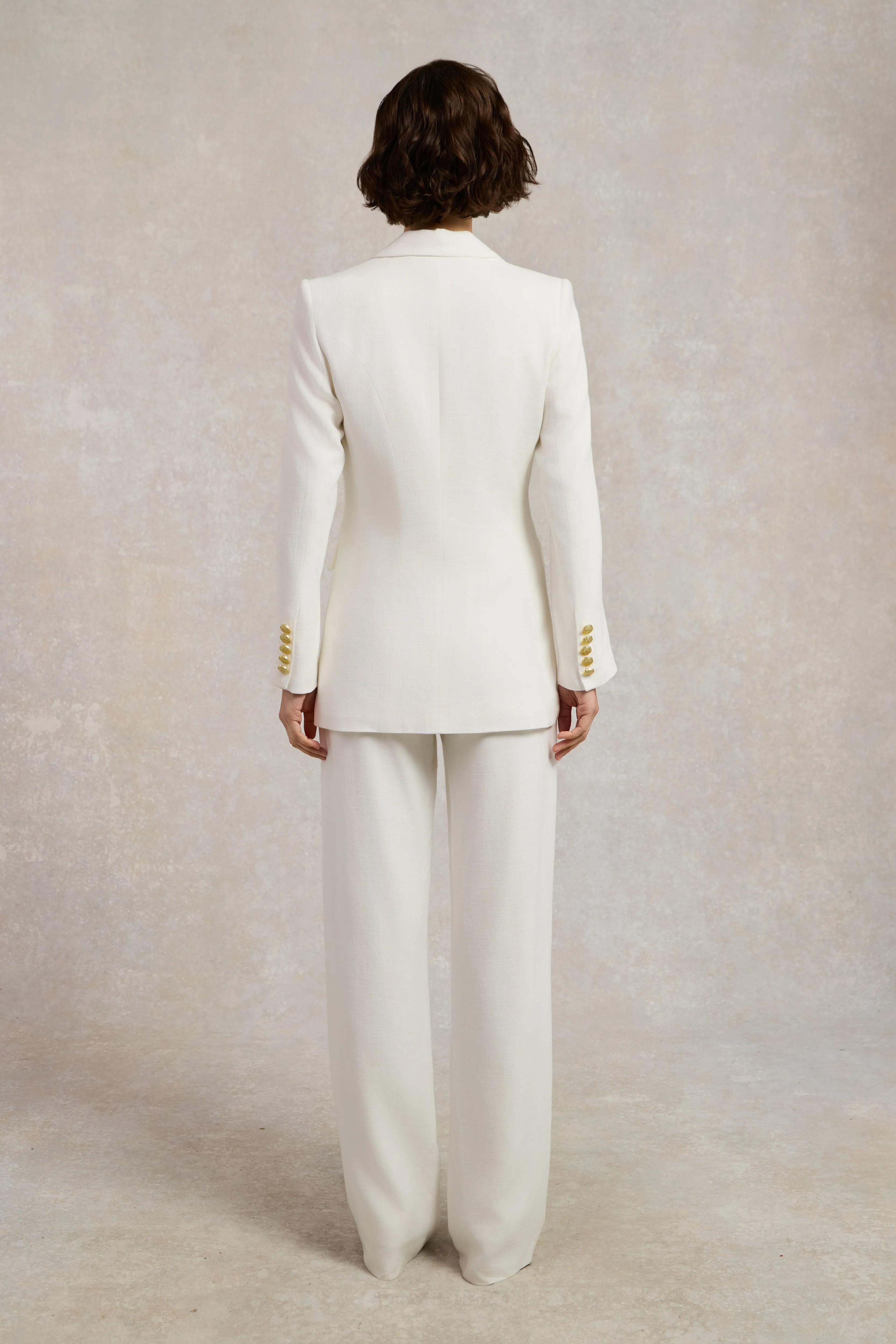 Double Breasted Blazer (Oyster Linen) sold by Holland Cooper product image thumbnail 5