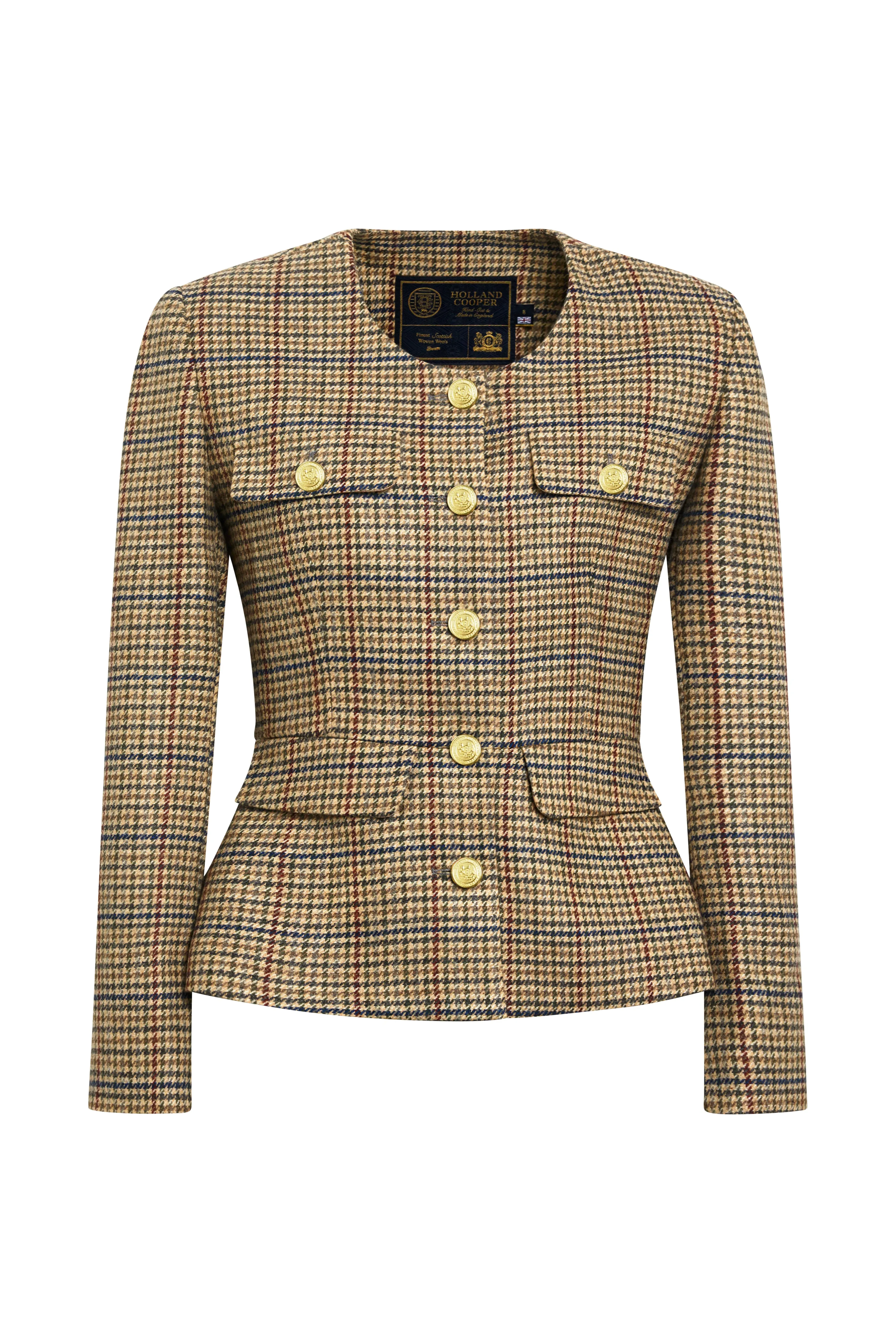 Tailored Peplum Jacket (Millen Gordon Tweed) sold by Holland Cooper product image thumbnail 4