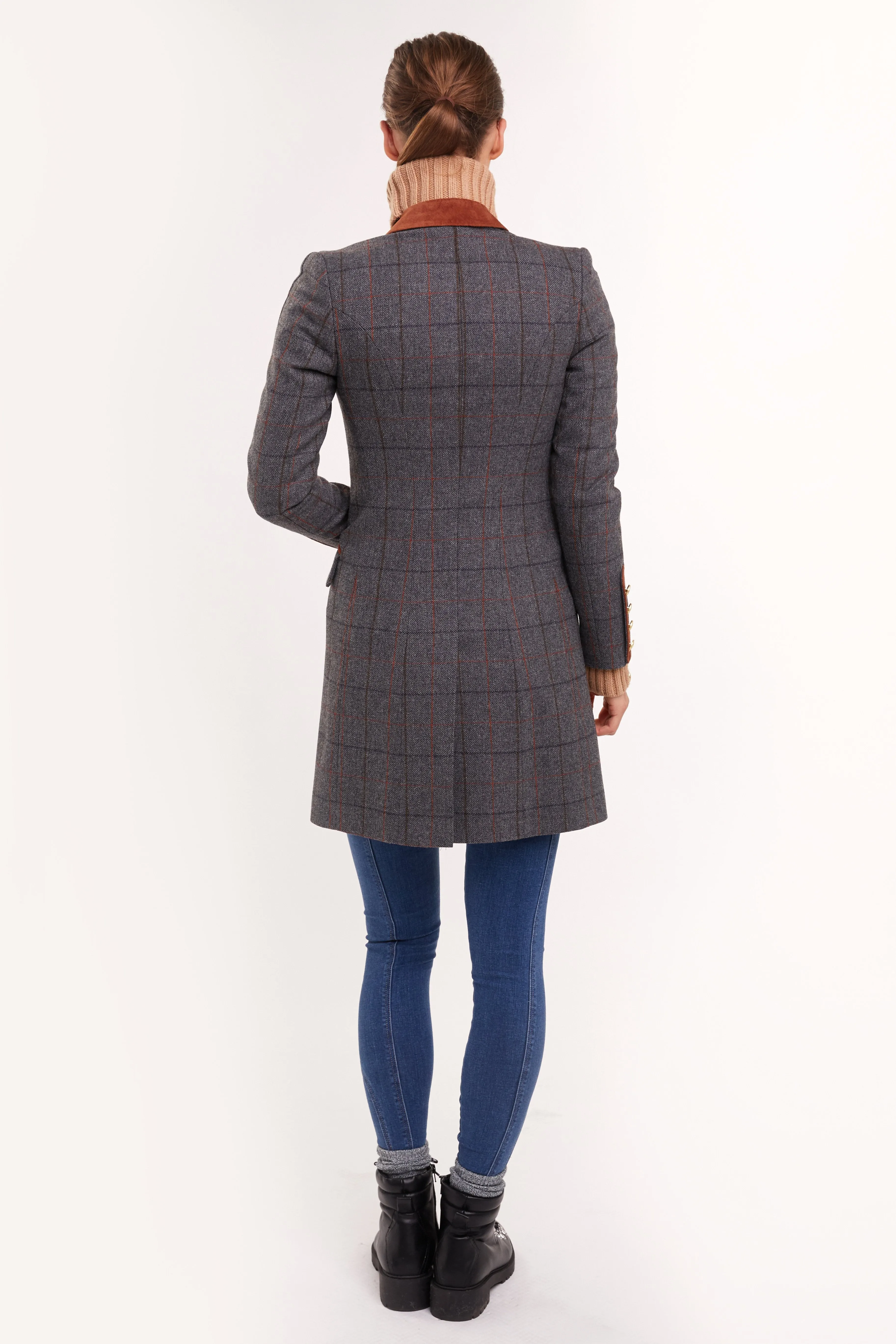 Kempton Coat (Mid Blue Check) sold by Holland Cooper product image thumbnail 5