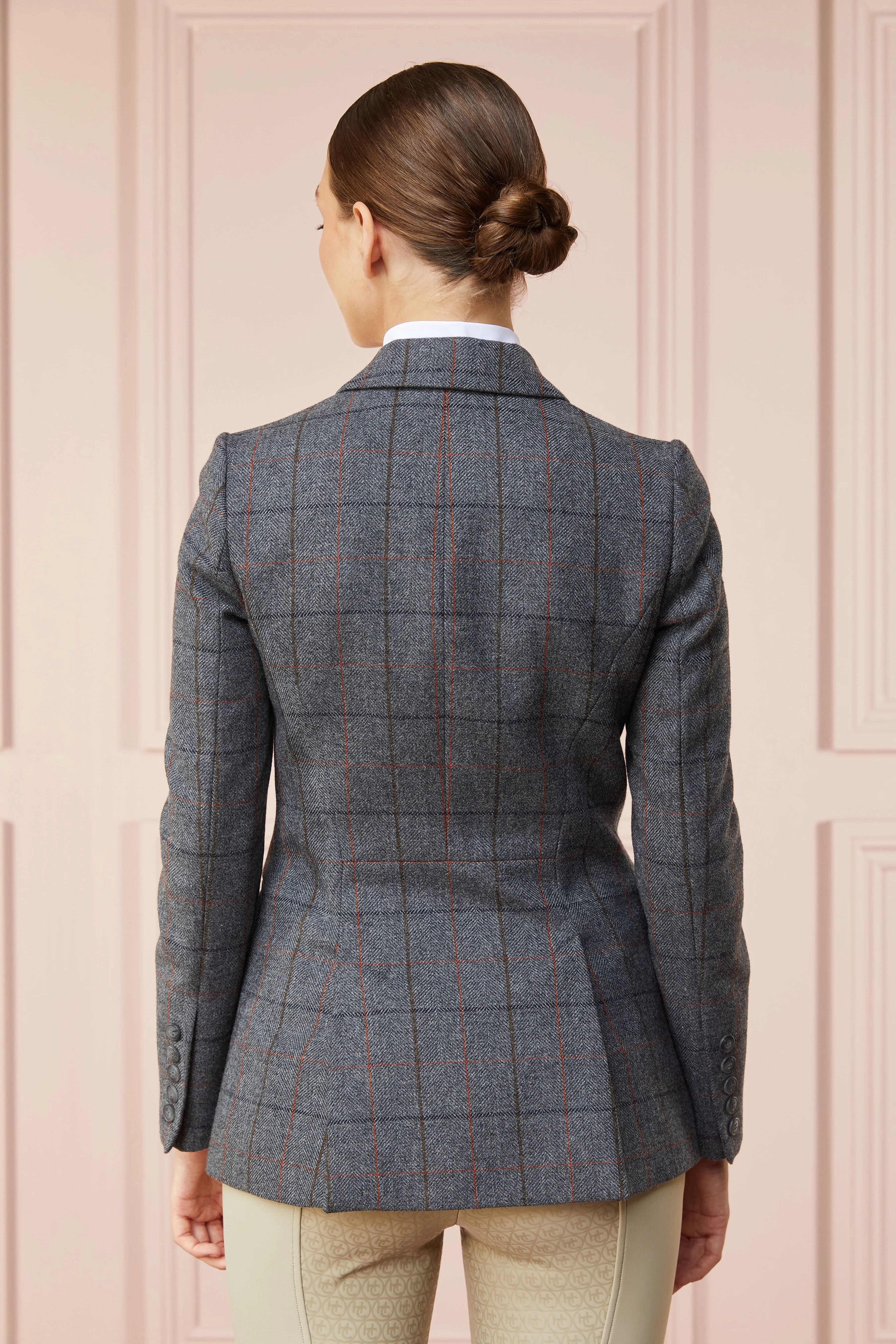 Tweed Riding Jacket (Mid Blue Check) sold by Holland Cooper product image thumbnail 5