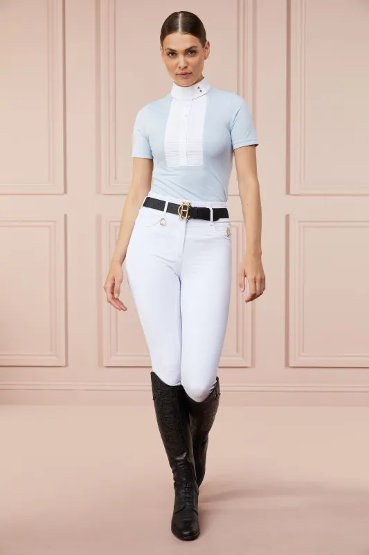 Full Seat Competition Breeches (Optic White) made by Holland Cooper