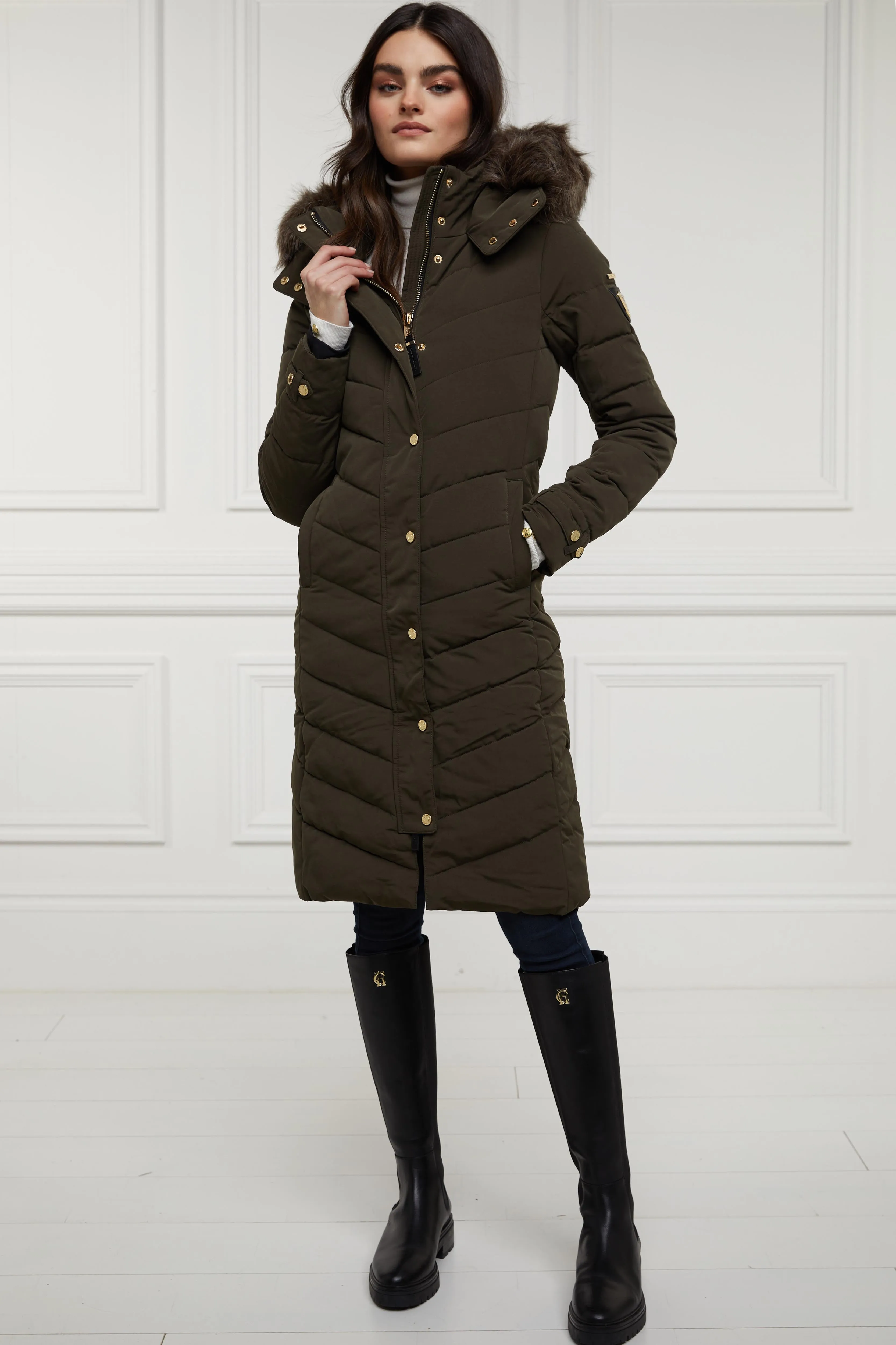The Wellington Coat (Khaki) sold by Holland Cooper product image thumbnail 3
