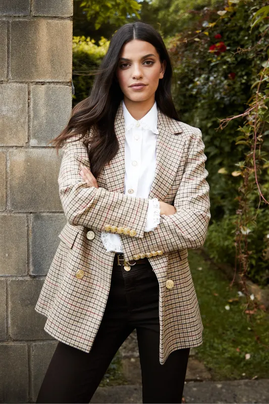 Double Breasted Blazer (Charlton Tweed) made by Holland Cooper