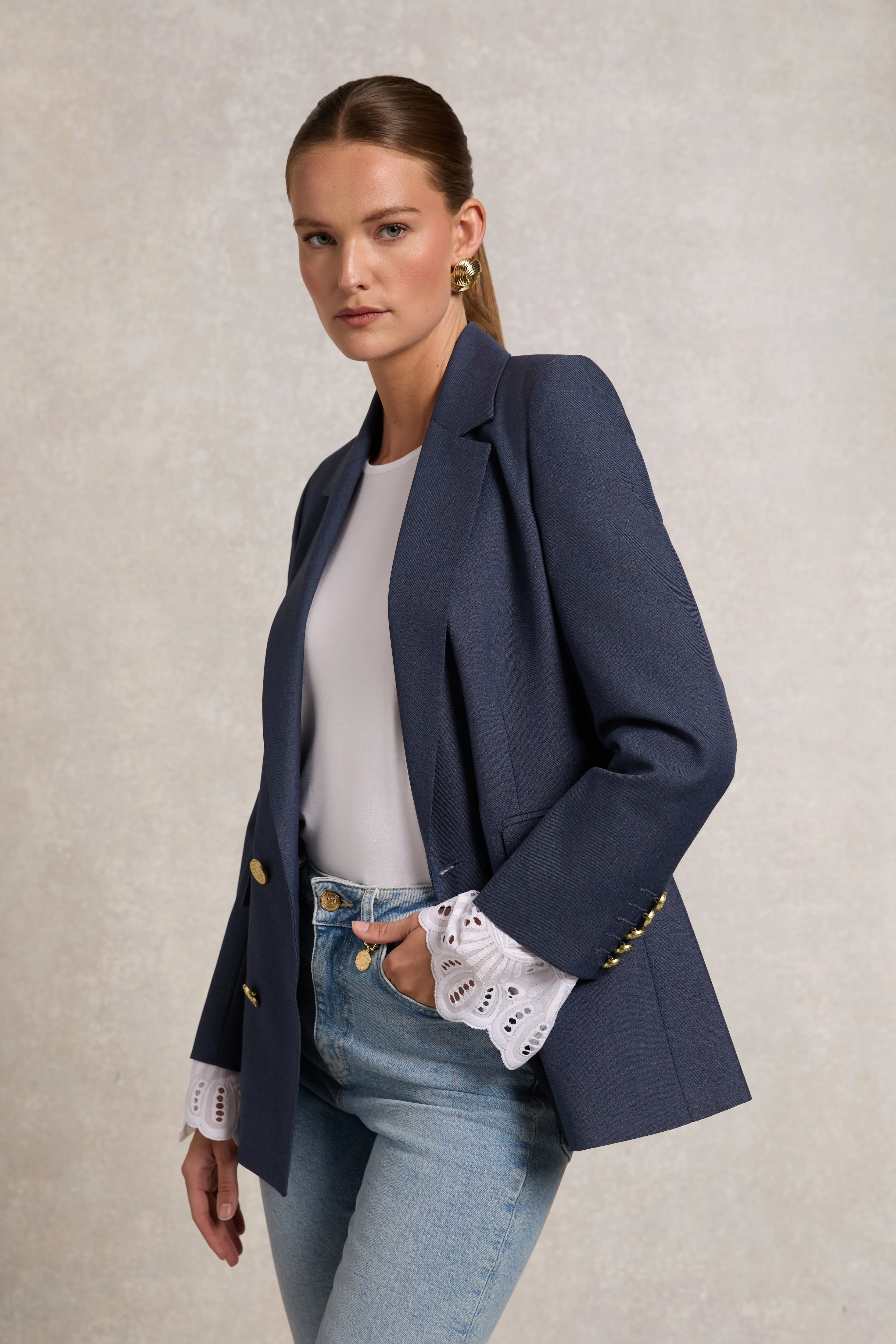 Double Breasted Blazer (Denim) sold by Holland Cooper product image thumbnail 2