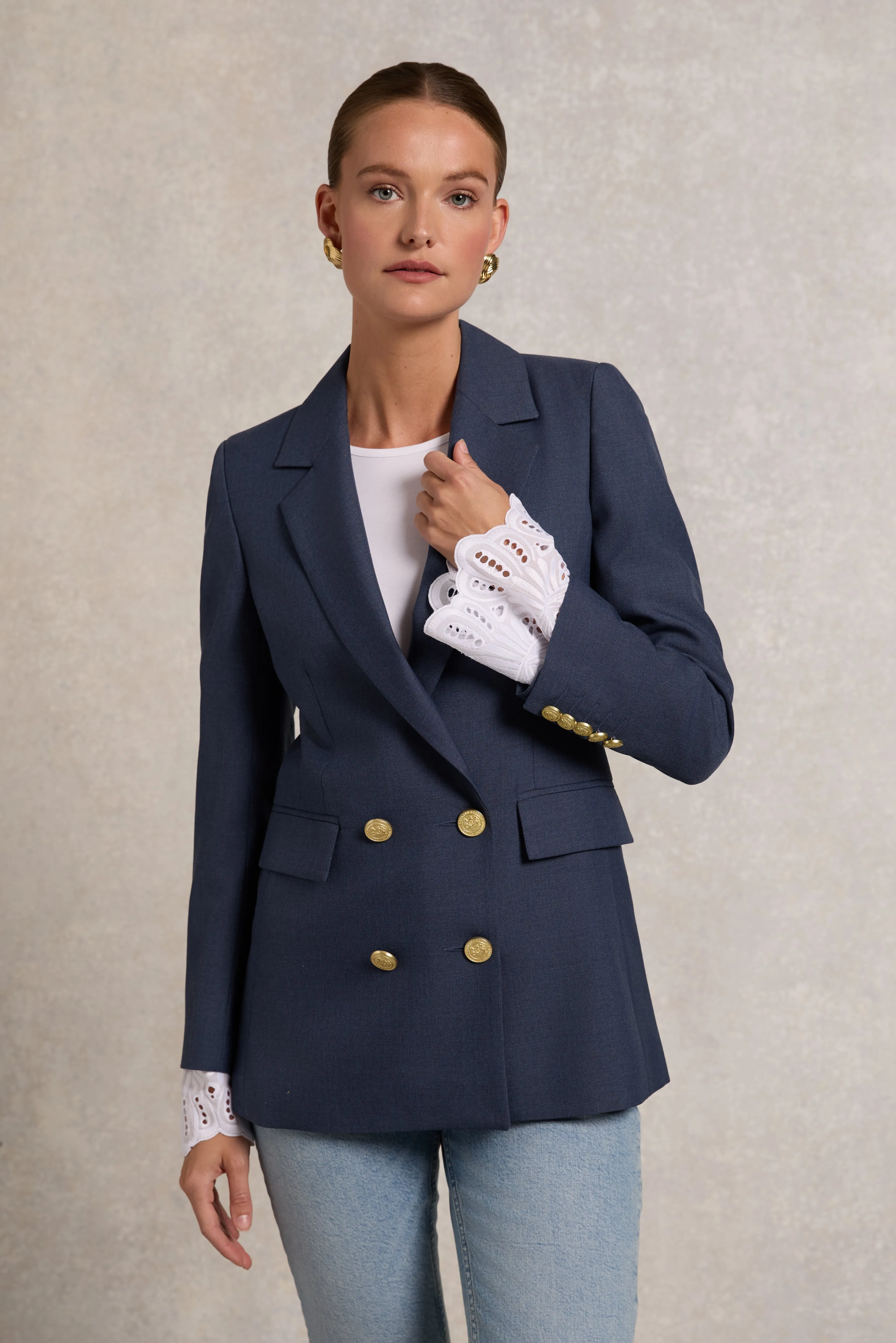 Double Breasted Blazer (Denim) sold by Holland Cooper