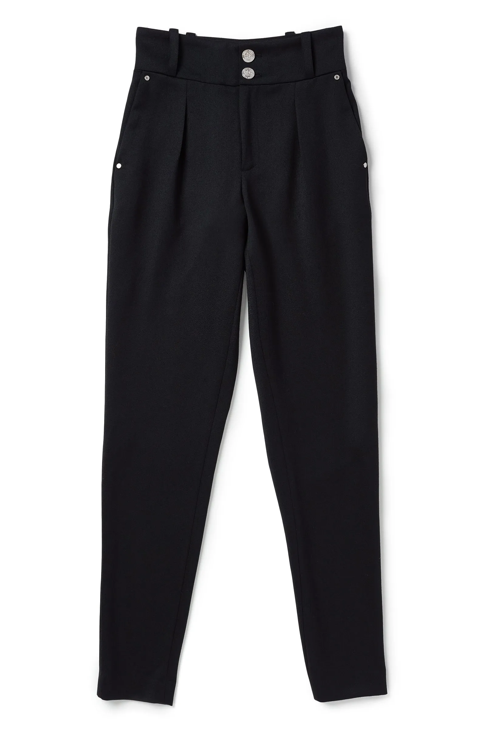 High Waisted Peg Trouser (Black Barathea Silver) sold by Holland Cooper product image thumbnail 5