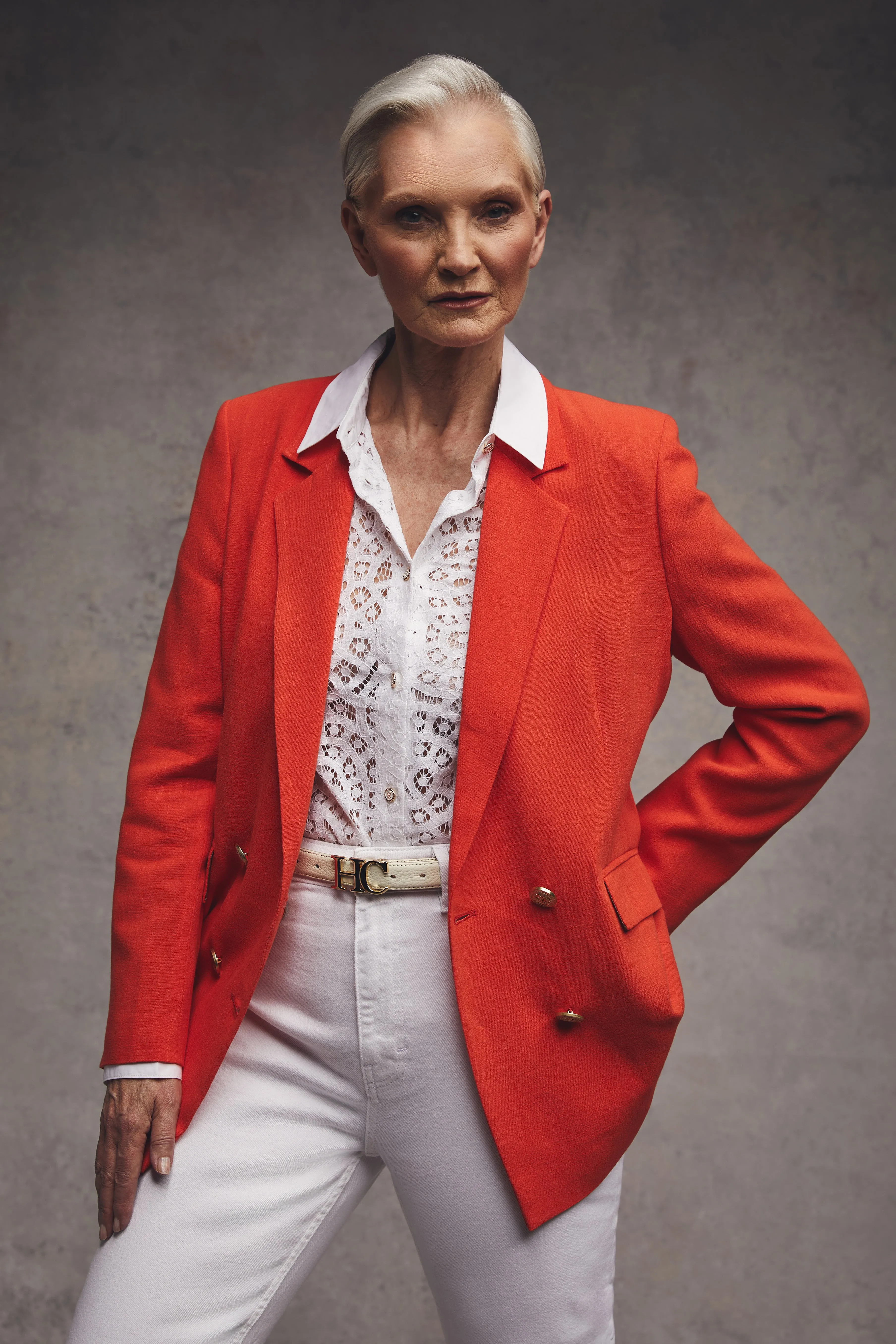 Double Breasted Blazer (Neroli Linen) sold by Holland Cooper product image thumbnail 3