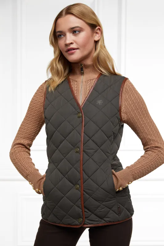 Adlestrop Gilet (Dark Olive) made by Holland Cooper