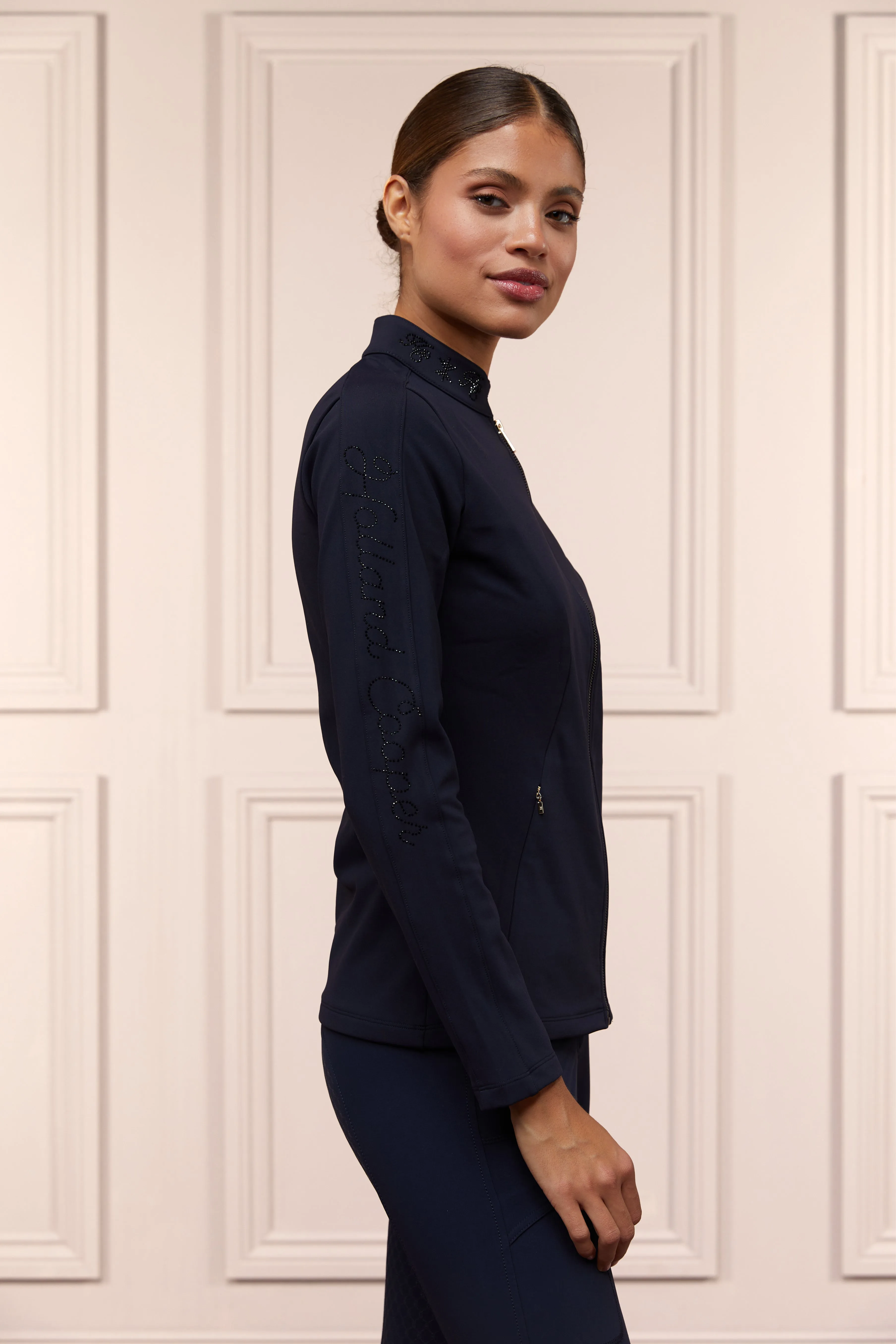 Crystal Zip Jacket (Ink Navy) sold by Holland Cooper product image thumbnail 3