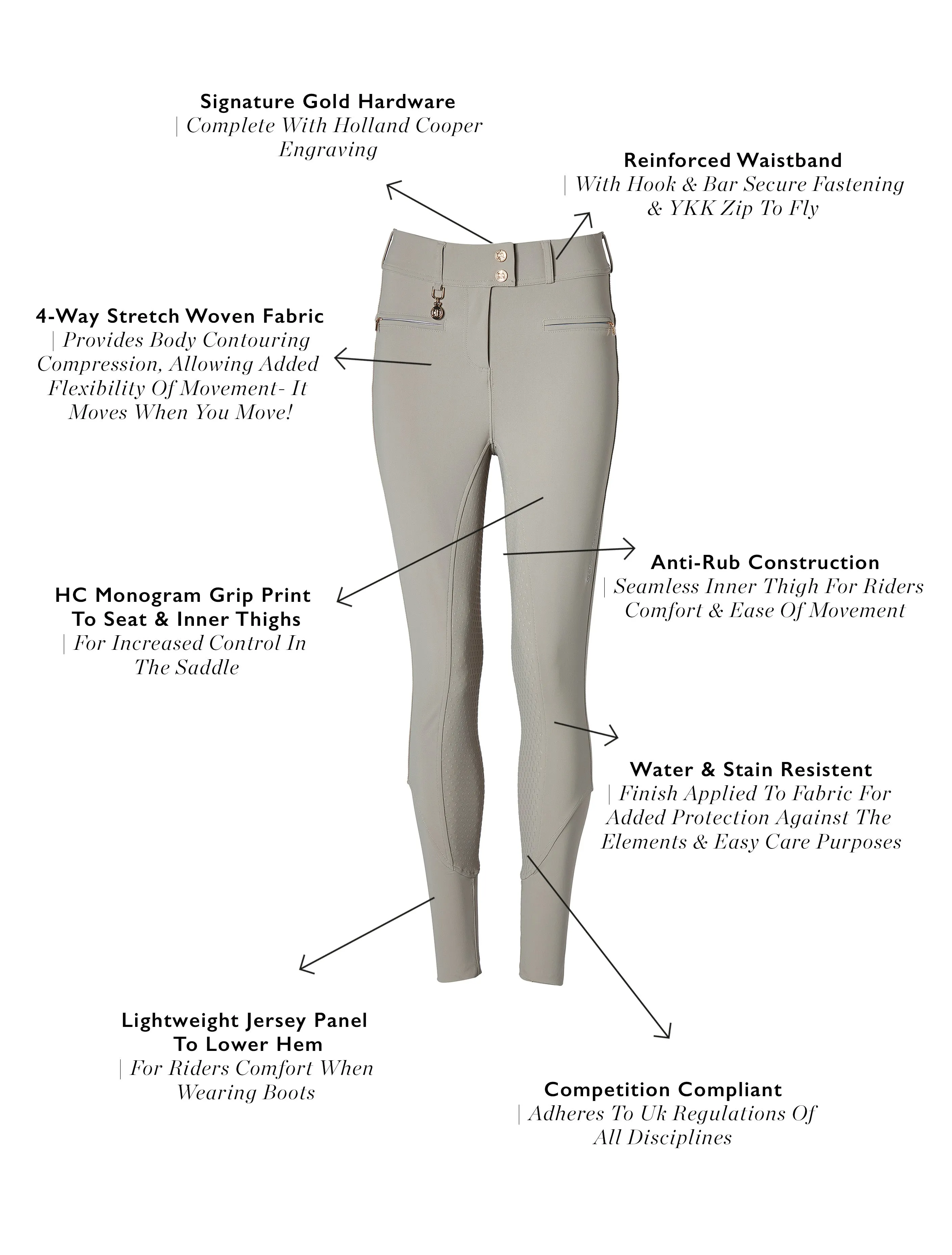 Windsor Breeches (Soft Grey) sold by Holland Cooper product image thumbnail 4
