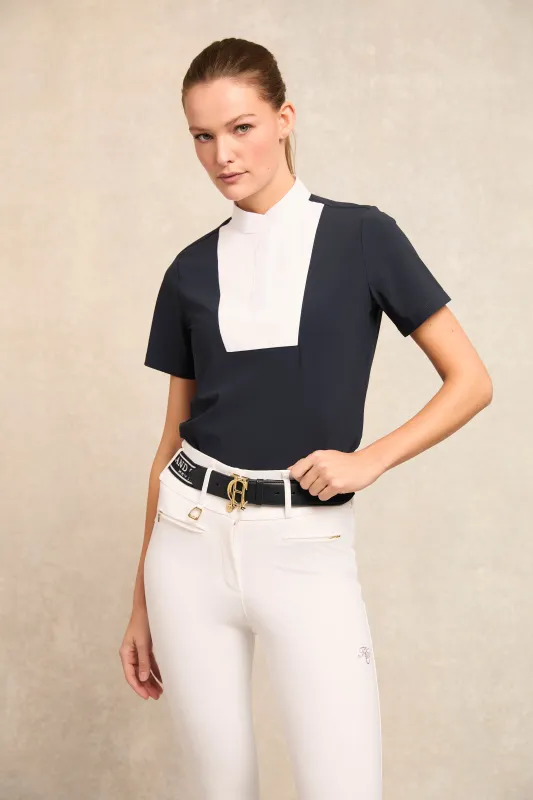 Gatcombe Short Sleeve Showshirt (Ink Navy) sold by Holland Cooper