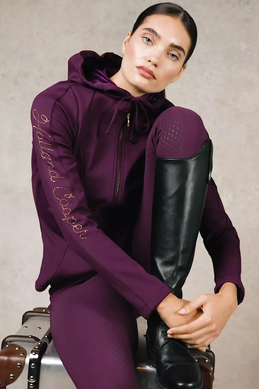Premium High Rise Breeches (Aubergine) sold by Holland Cooper product image thumbnail 5