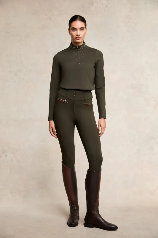 Thermal Heritage Breeches (Dark Olive) made by Holland Cooper