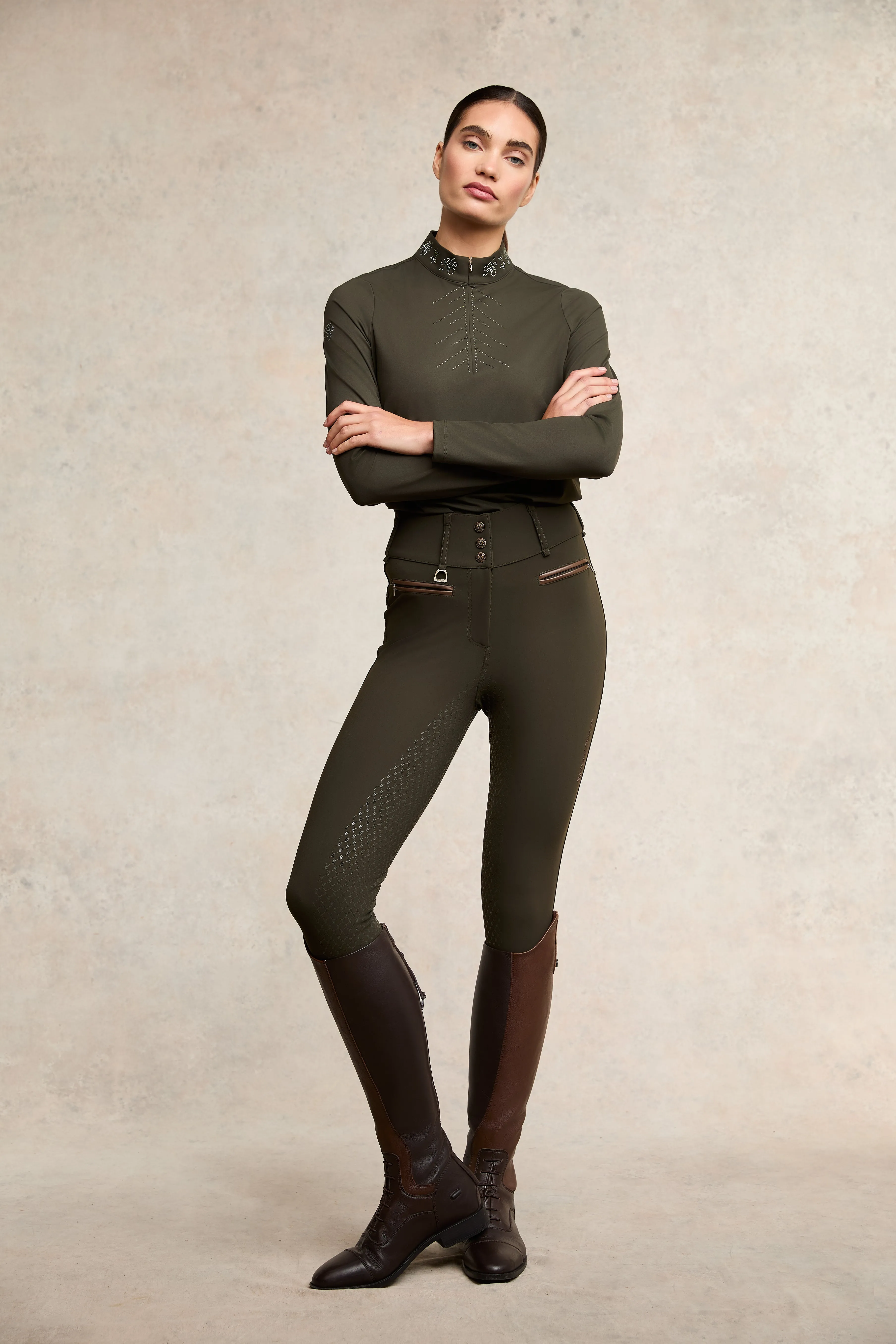 Thermal Heritage Breeches (Dark Olive) sold by Holland Cooper product image thumbnail 5