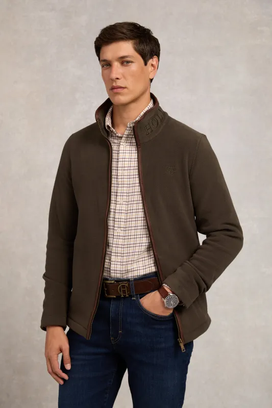 Men's Country Fleece Jacket (Khaki) made by Holland Cooper