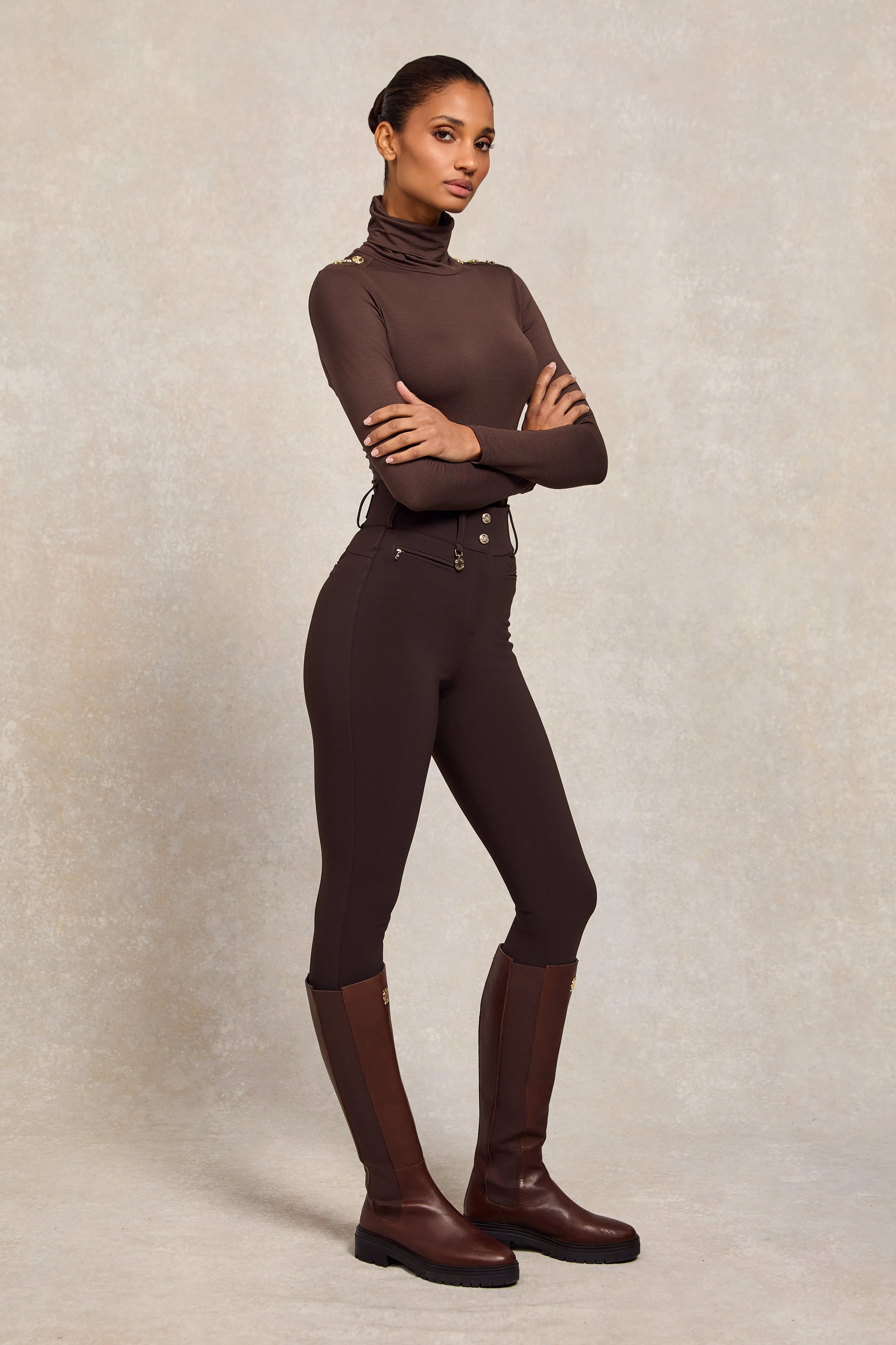 Contour Trouser (Chocolate) sold by Holland Cooper product image thumbnail 5