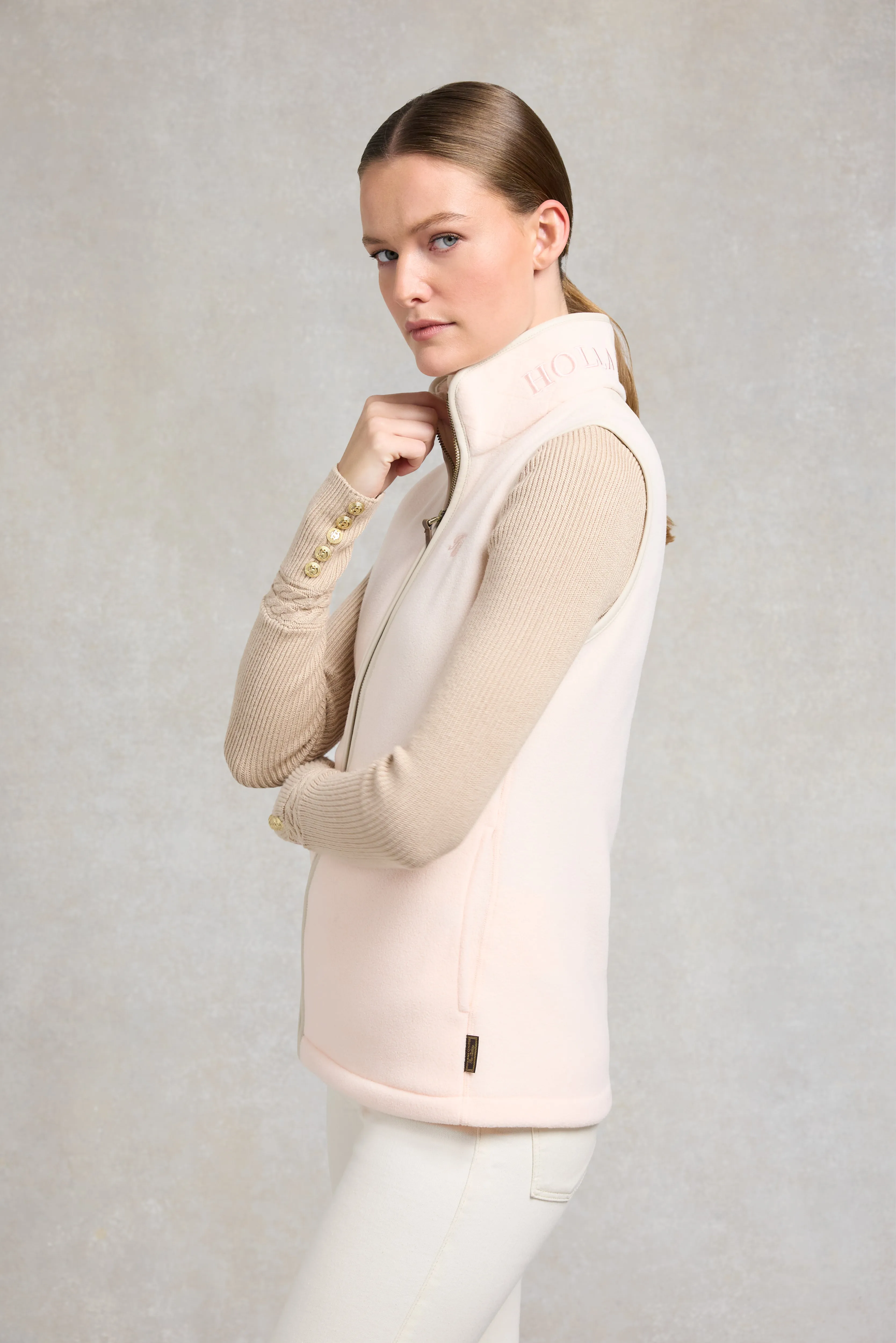Country Fleece Gilet (Palest Pink) sold by Holland Cooper product image thumbnail 3