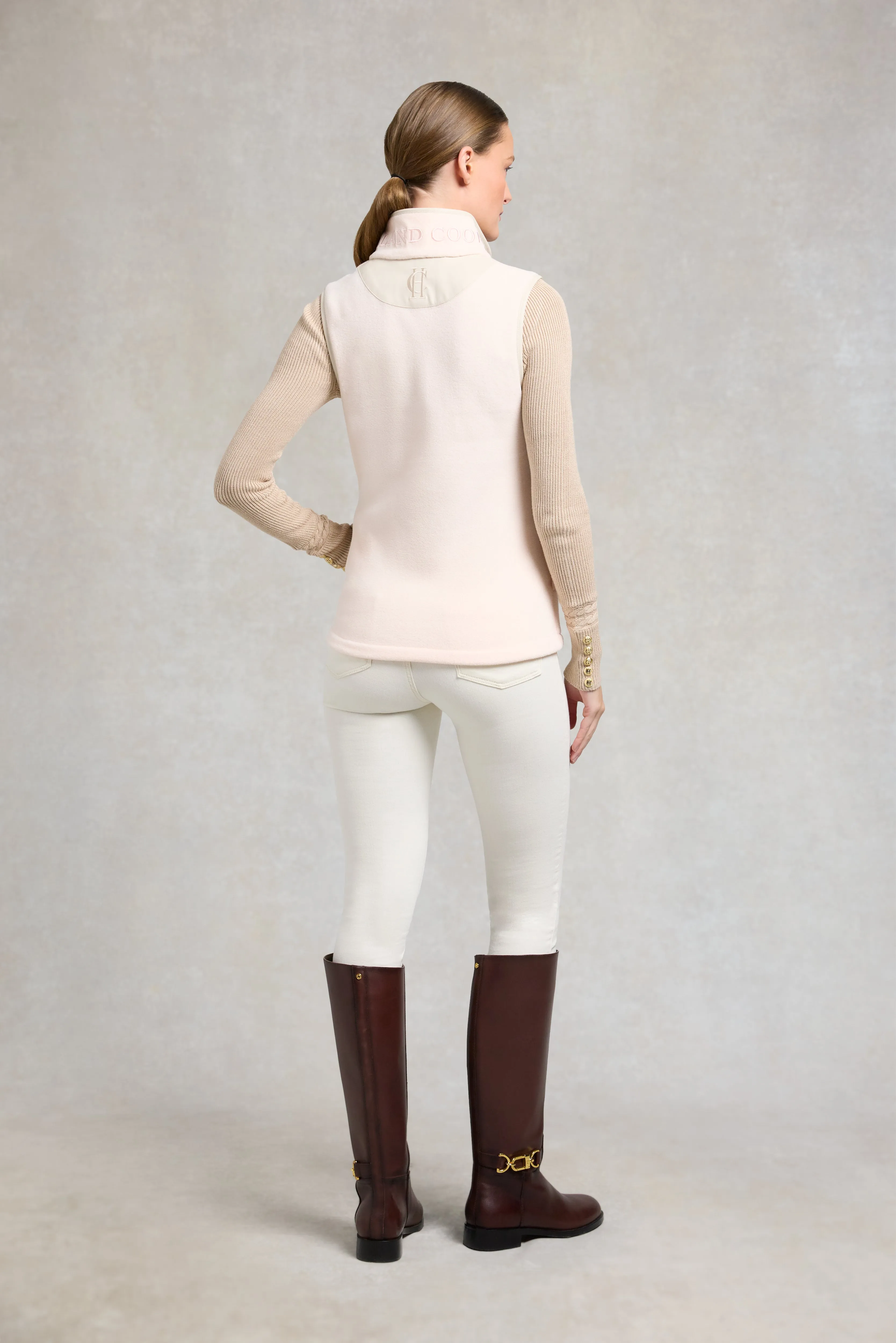 Country Fleece Gilet (Palest Pink) sold by Holland Cooper product image thumbnail 4