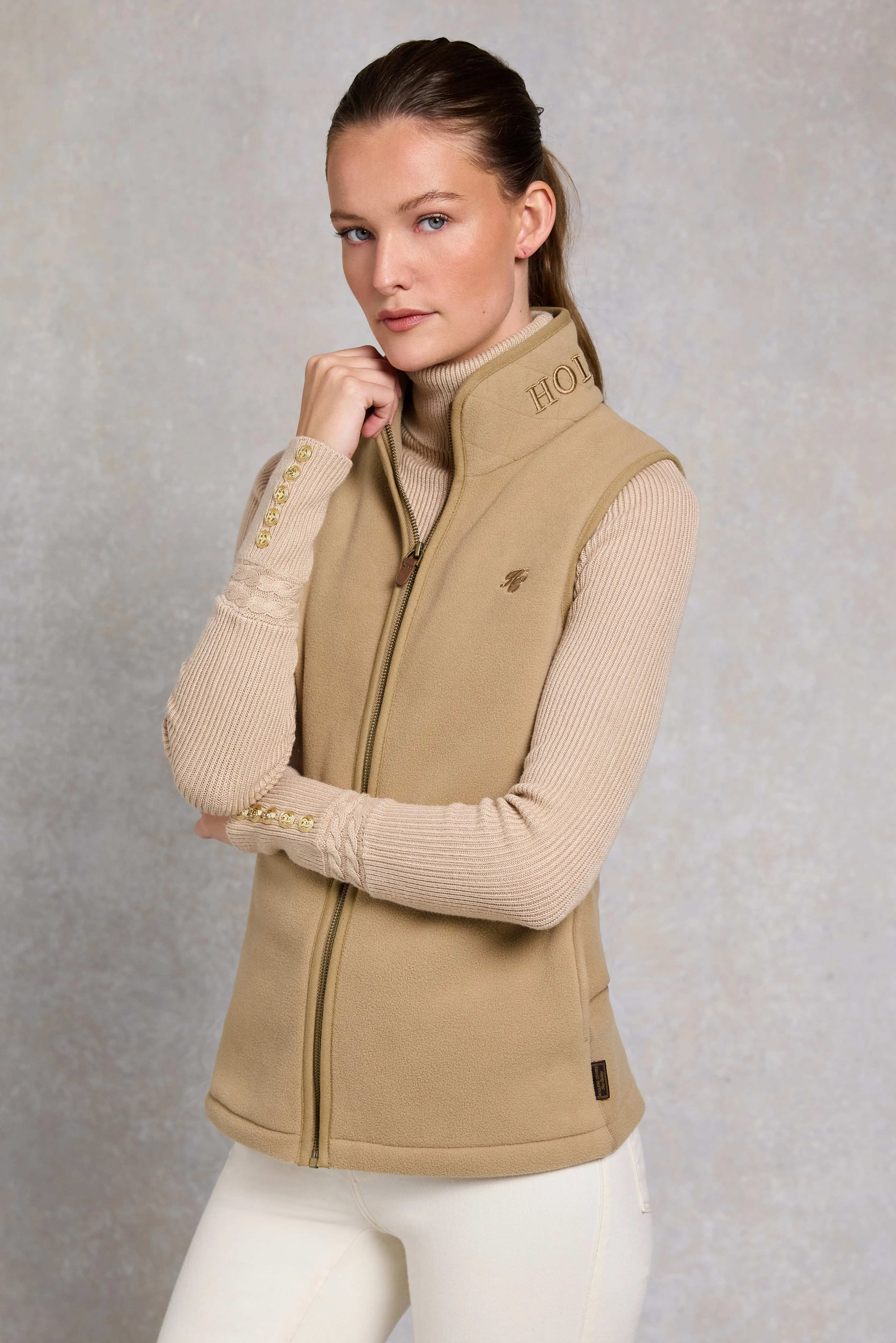 Country Fleece Gilet (Sand) sold by Holland Cooper product image thumbnail 3