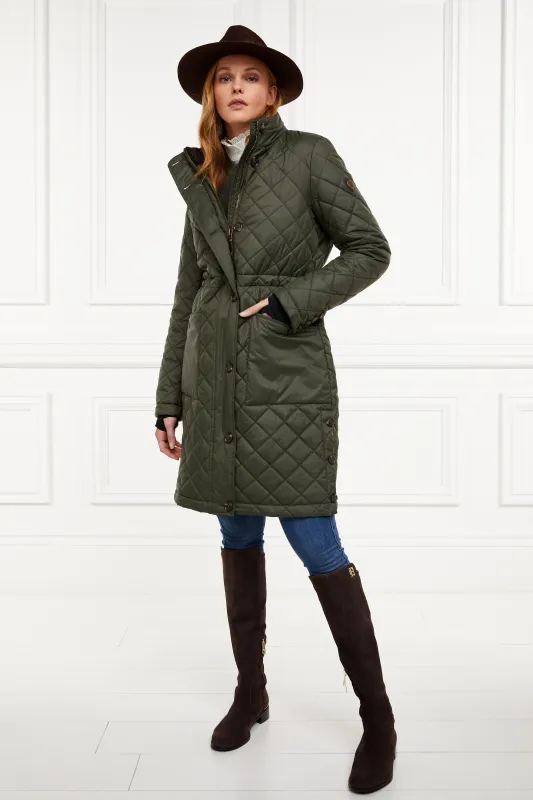 Painswick Quilted Coat (Twilight Khaki) made by Holland Cooper