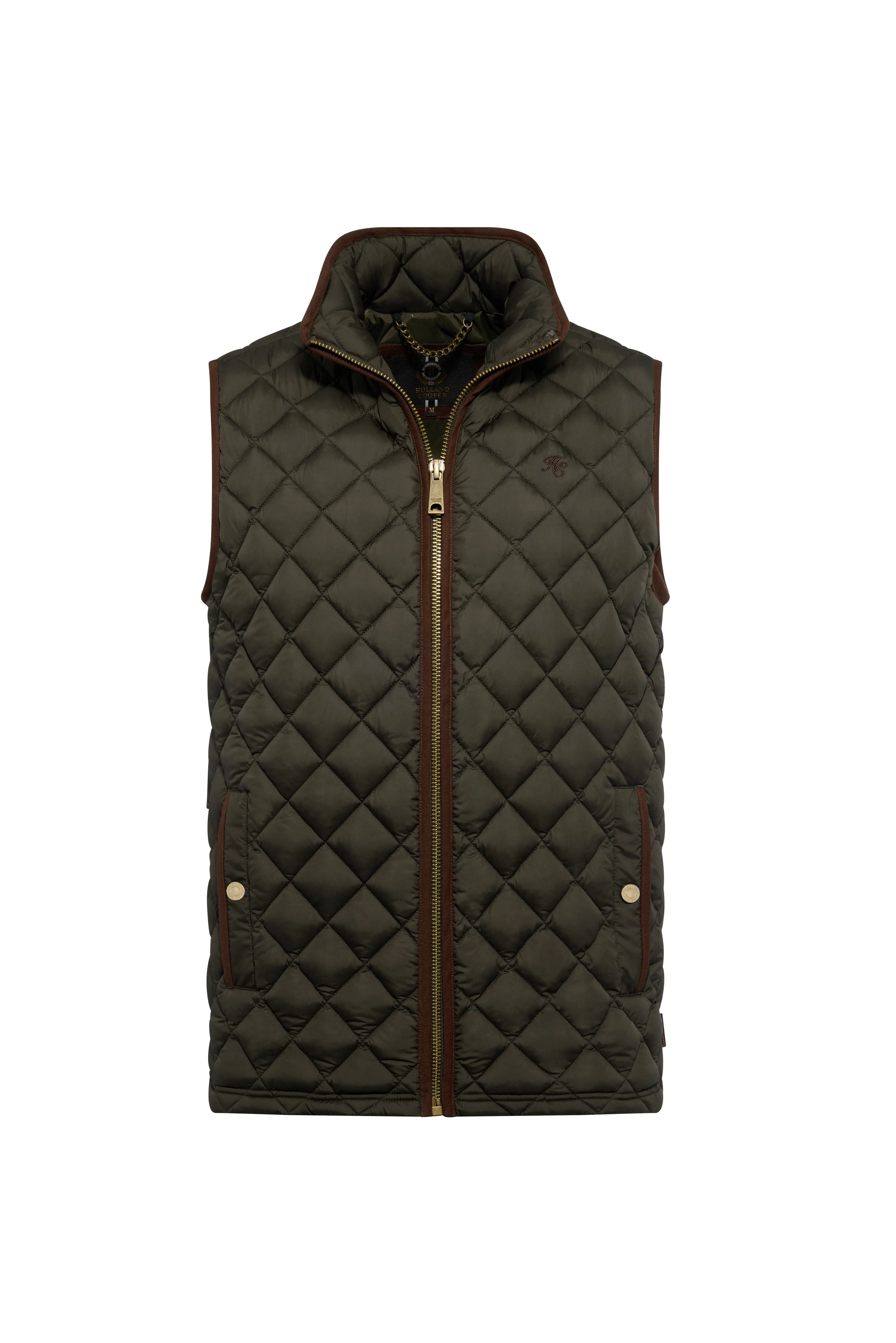 Men's Country Quilted Gilet (Khaki) sold by Holland Cooper product image thumbnail 4