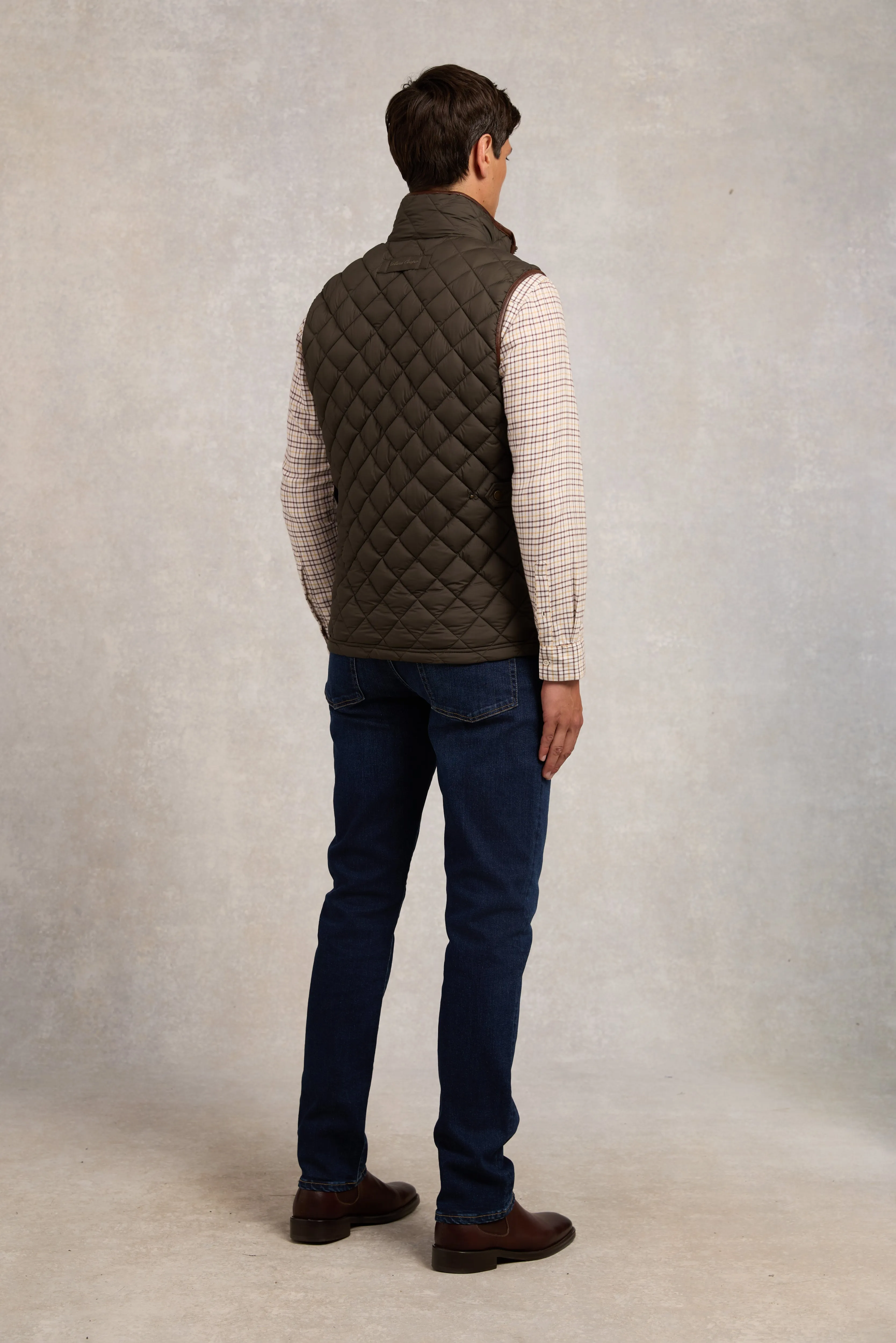 Men's Country Quilted Gilet (Khaki) sold by Holland Cooper product image thumbnail 5