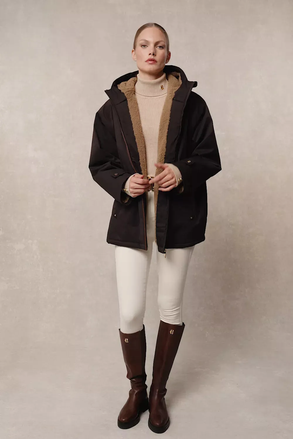One-Size Waterproof Jacket (Chocolate) sold by Holland Cooper product image thumbnail 5