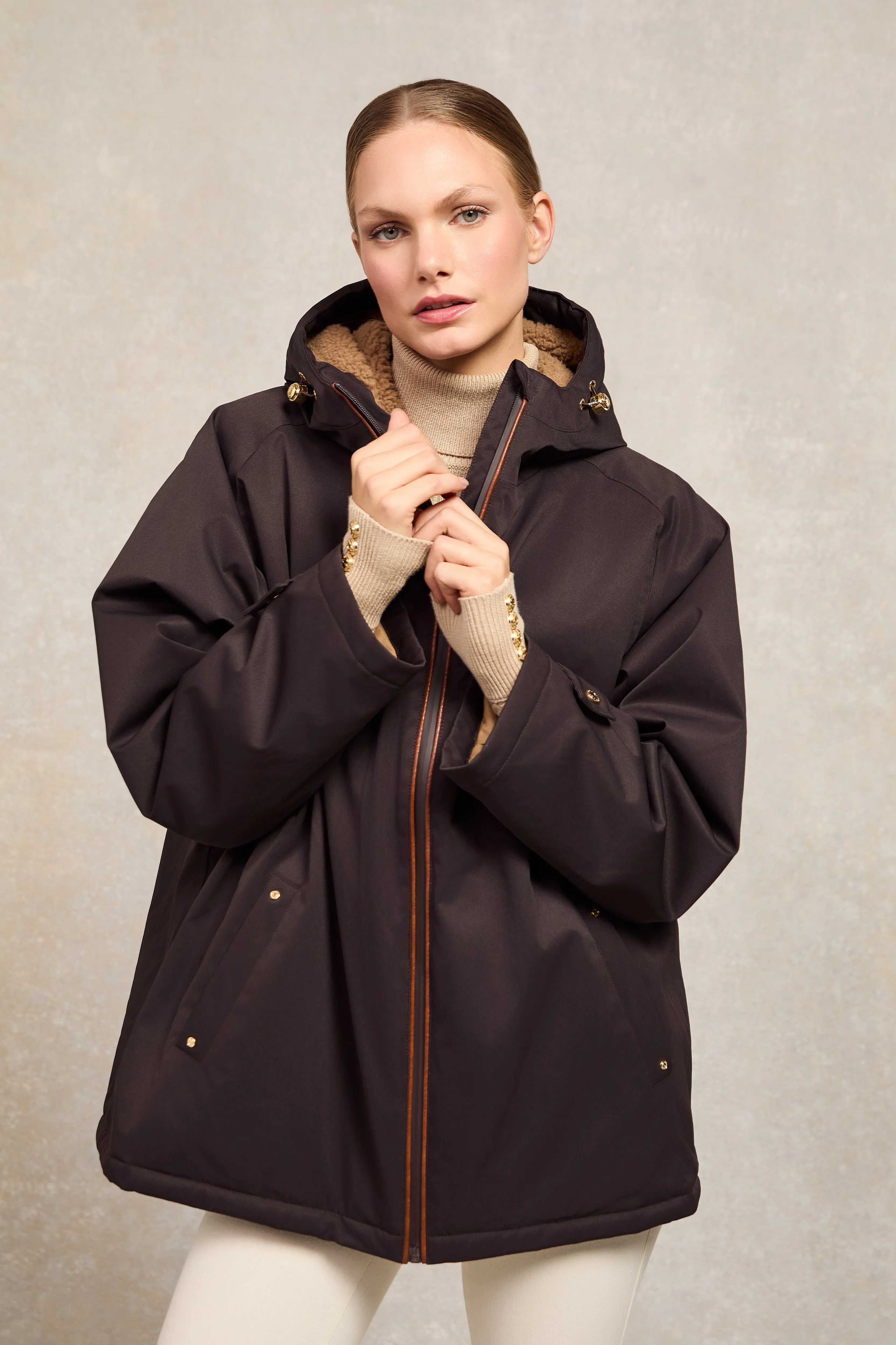 One-Size Waterproof Jacket (Chocolate) sold by Holland Cooper