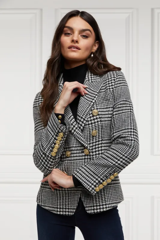 Knightsbridge Blazer (Large Scale Prince Of Wales Mono) made by Holland Cooper