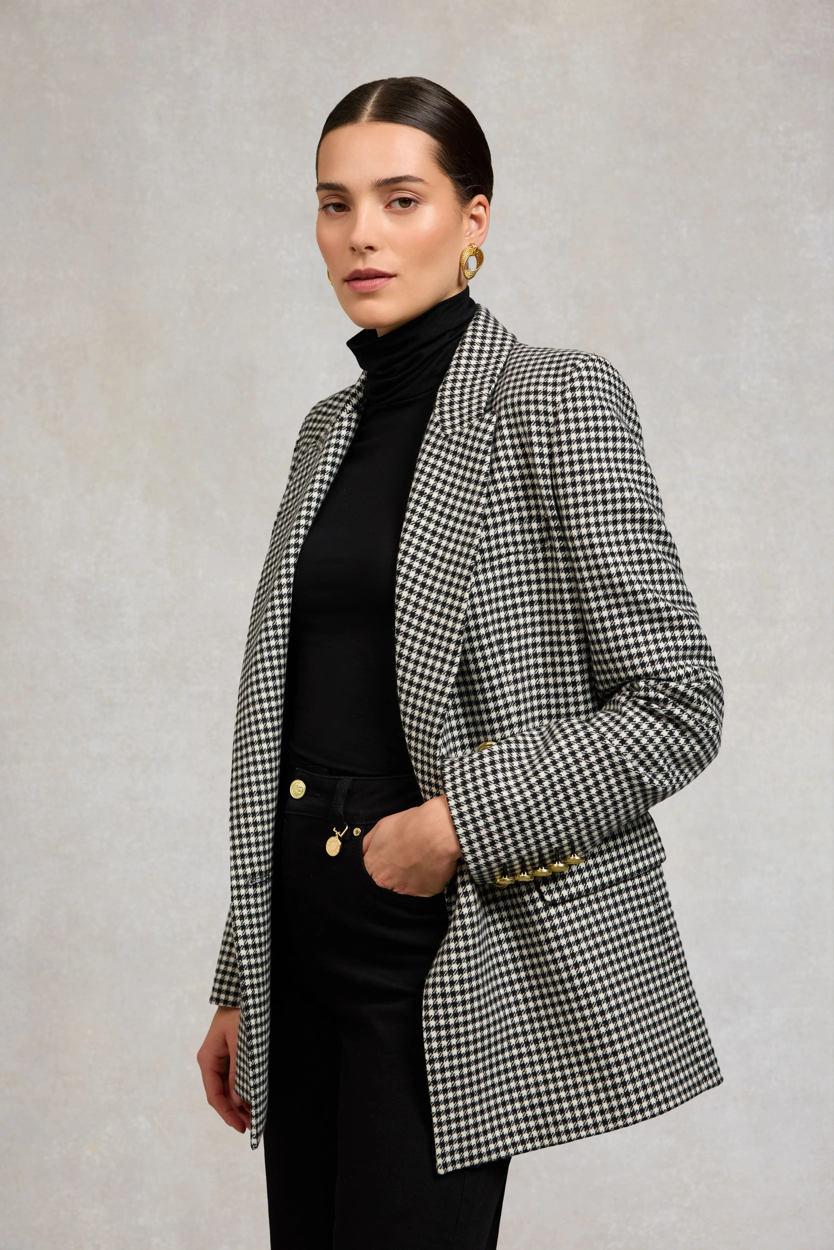 Belgravia Blazer (Black & White Puppy Tooth) sold by Holland Cooper product image thumbnail 2